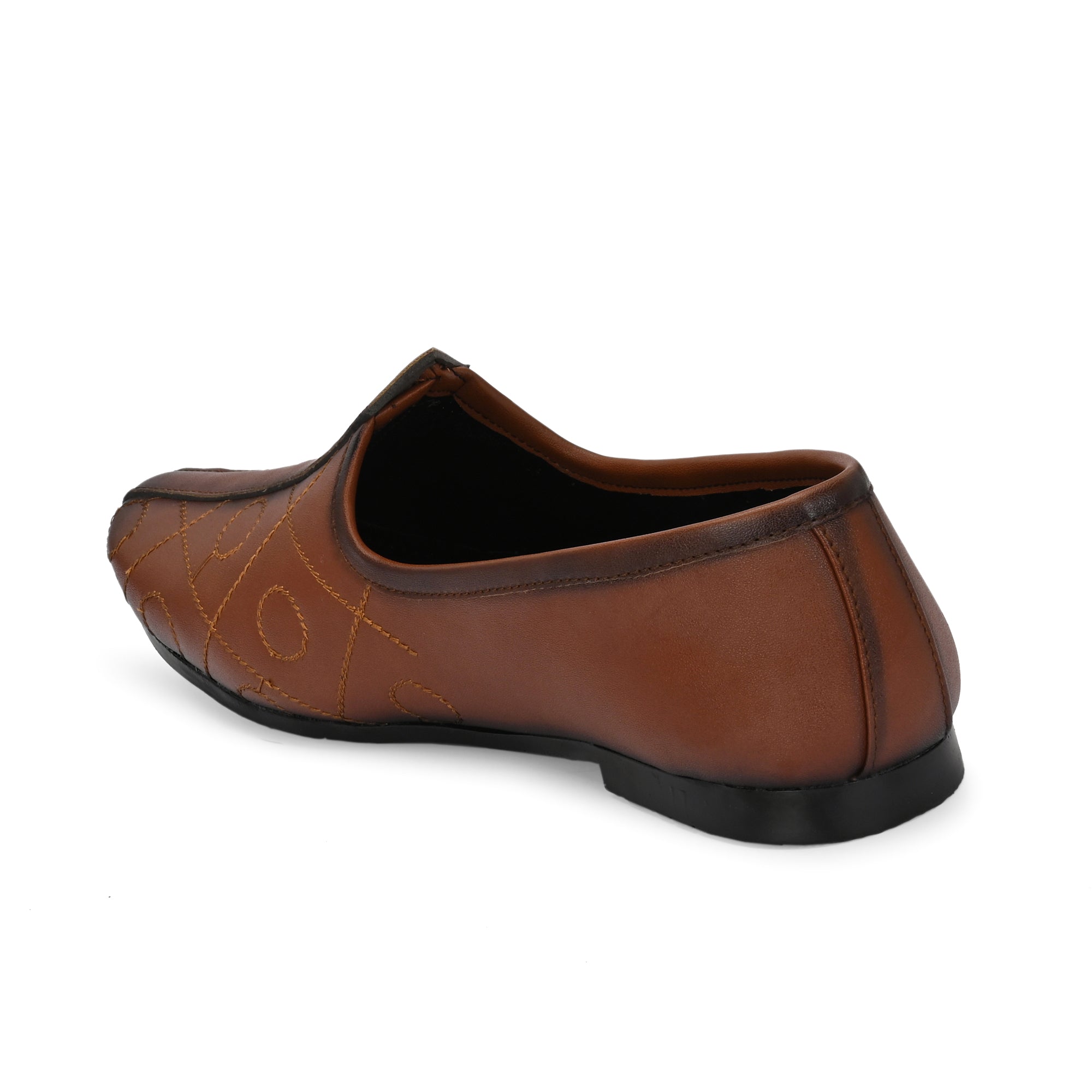 Vellinto BANAJARA Men’s Ethnic Slip-On Mojari | Traditional PU Leather Footwear Party Wear For Men