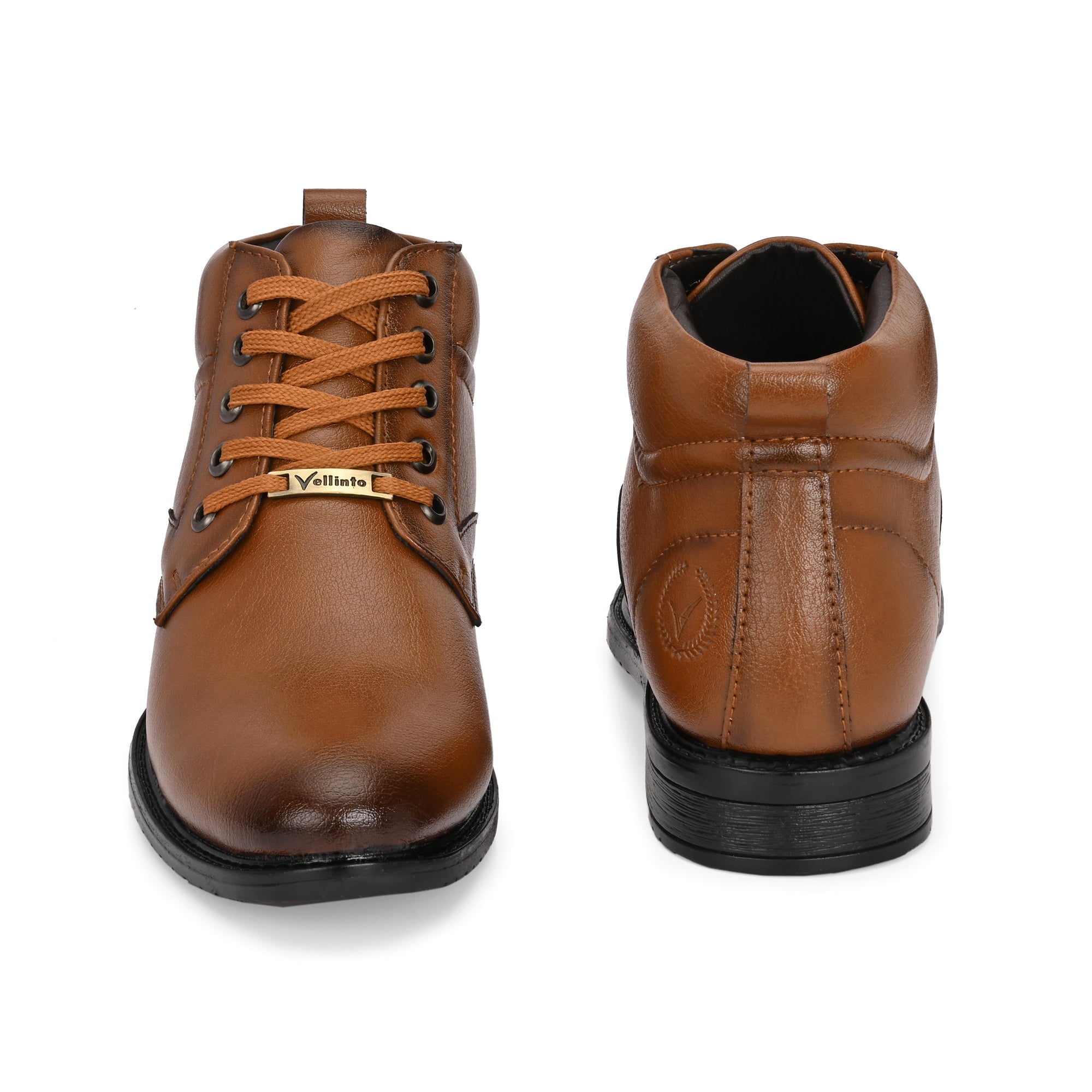 Vellinto INDIANA Men Mid Ankle Synthetic Leather Boots| Party & Office Wear Boots For Men