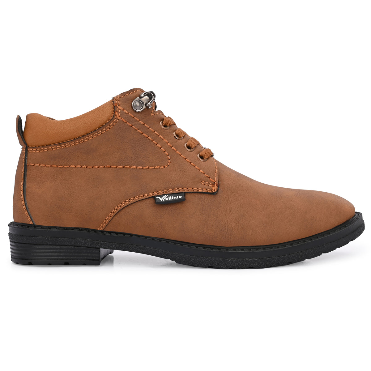 Vellinto EXECUTIVE Casual Boots For Men ll Synthetic Leather Mid-Ankle Boots Boots For Men