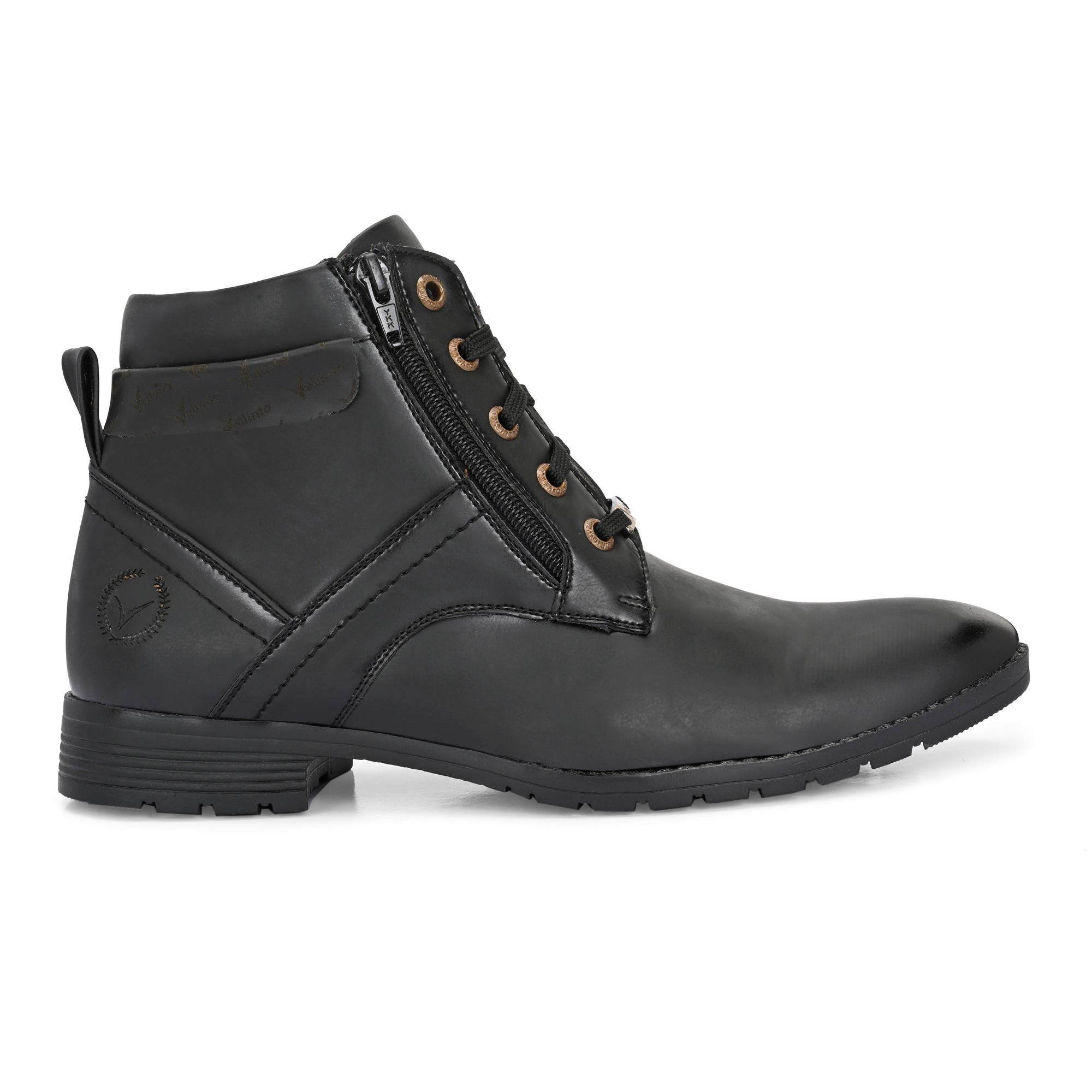 Vellinto Vellinto ORION Men’s Stylish Lace-Up & Zipper High Ankle Casual Boots Boots For Men