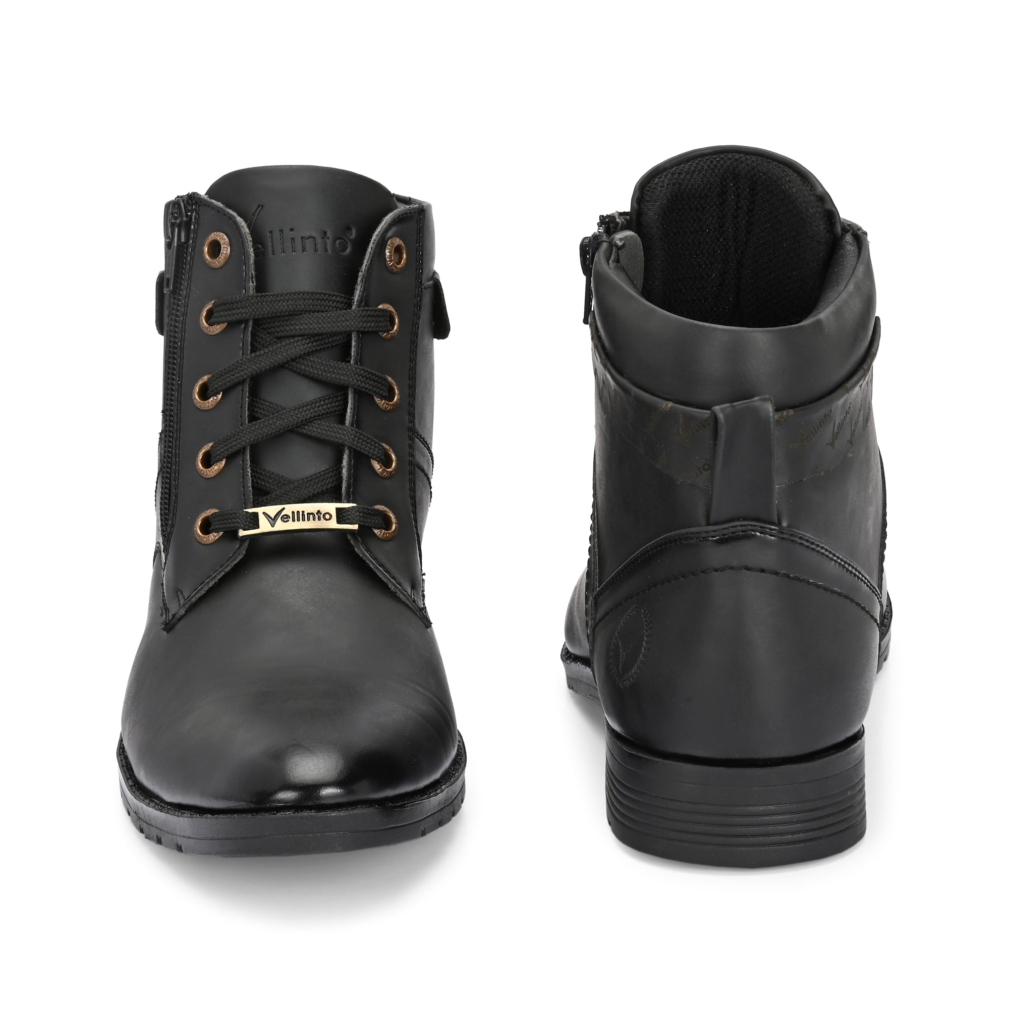 Vellinto Vellinto ORION Men’s Stylish Lace-Up & Zipper High Ankle Casual Boots Boots For Men