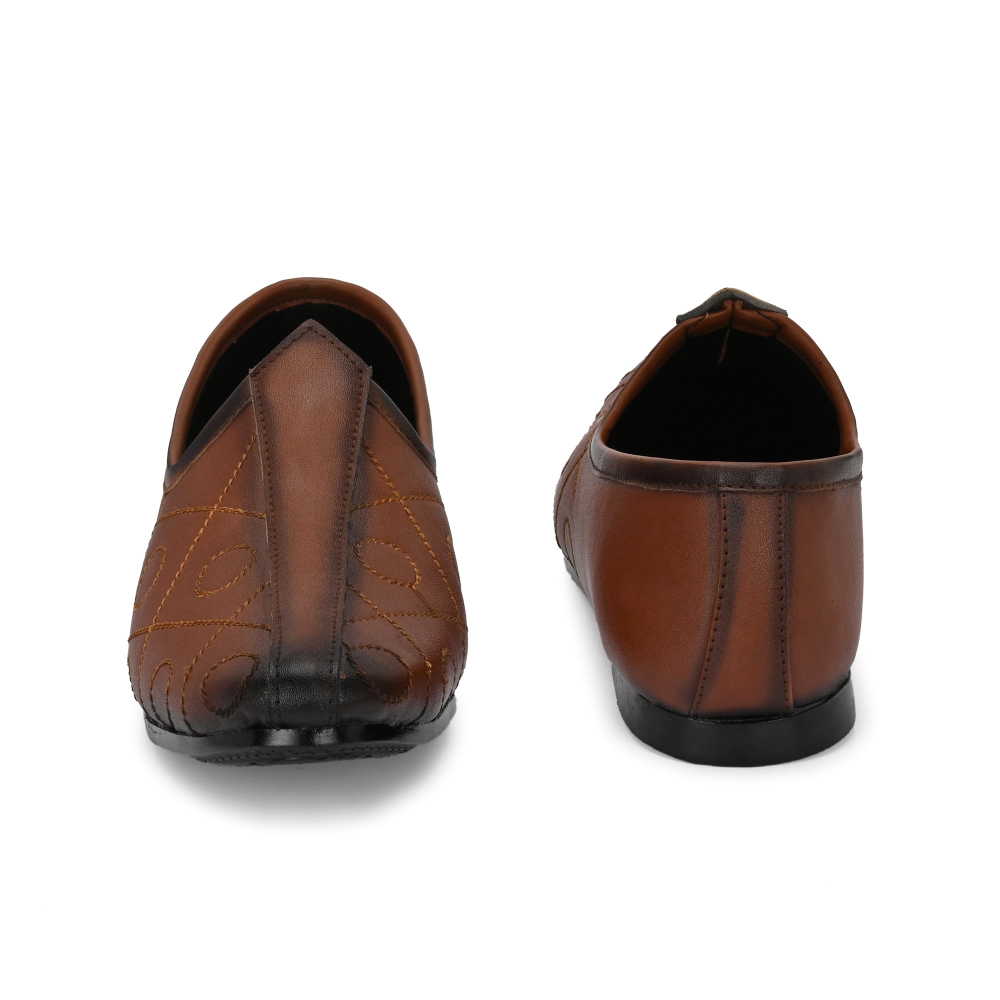 Vellinto BANAJARA Men’s Ethnic Slip-On Mojari | Traditional PU Leather Footwear Party Wear For Men