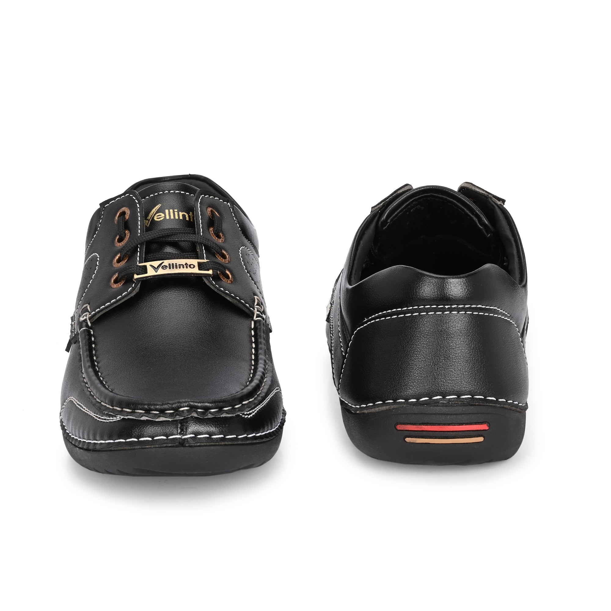 Men’s Sole-Stitched Casual Leather Lace-Up Moccasins Corporate Casuals For Men