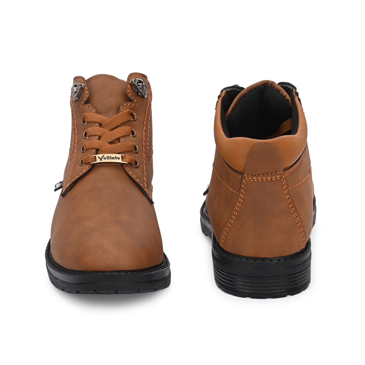 Vellinto EXECUTIVE Casual Boots For Men ll Synthetic Leather Mid-Ankle Boots Boots For Men