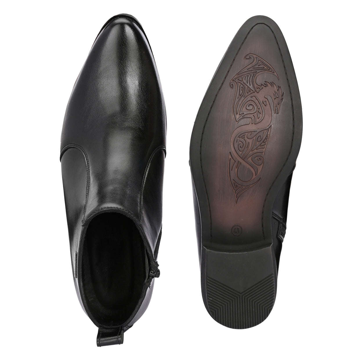 Vellinto Vellinto Royal Look RAMANA Zipped Boots For Men Synthetic Leather Boots For Men Boots For Men