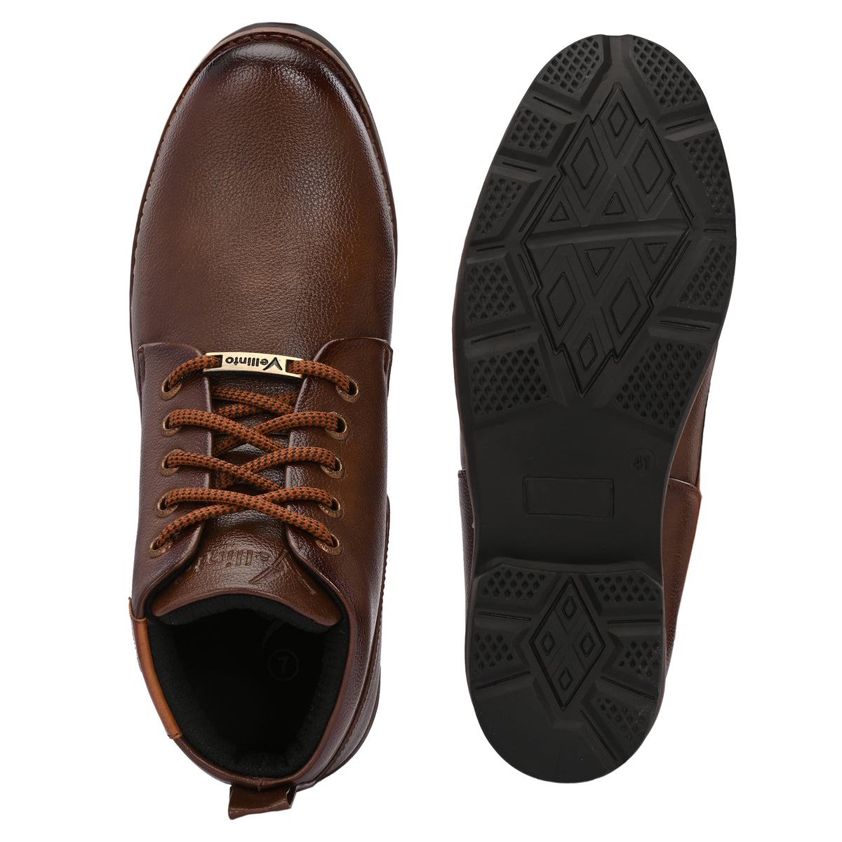 Vellinto ASPHALT Casual Boots For Men ll Synthetic Leather Boots Casuals For Men Boots For Men
