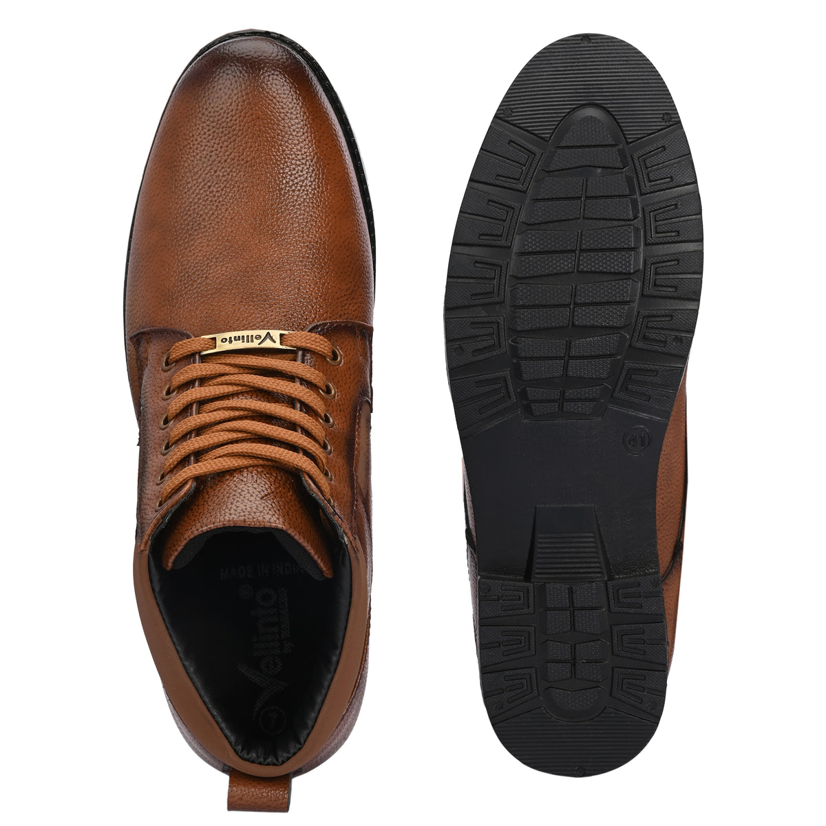Vellinto SIGNATURE Casual Boots For Men ll Synthetic Leather Boots Corporate Casuals For Men