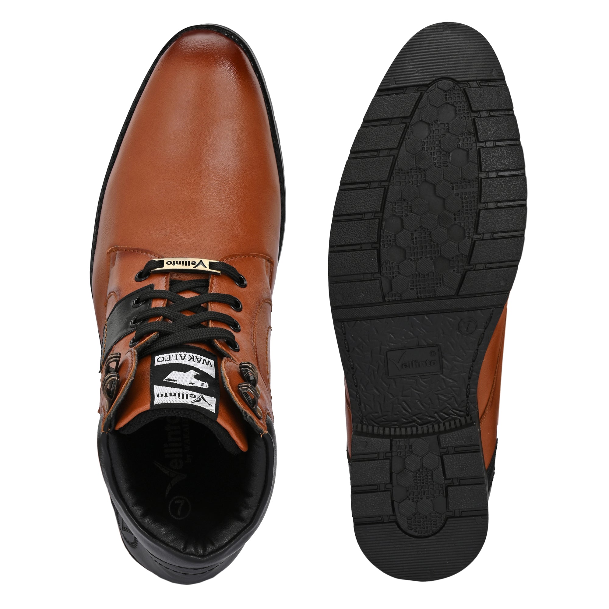 Vellinto Vellinto LUCAS Men's Mid Ankle Stylish Casual & Party Wear Lace-Up Boots Boots For Men