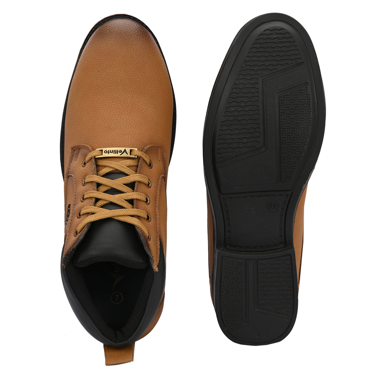 Vellinto SOVEREIGN Casual Boots For Men ll Synthetic Leather Boots For Men Casuals For Men