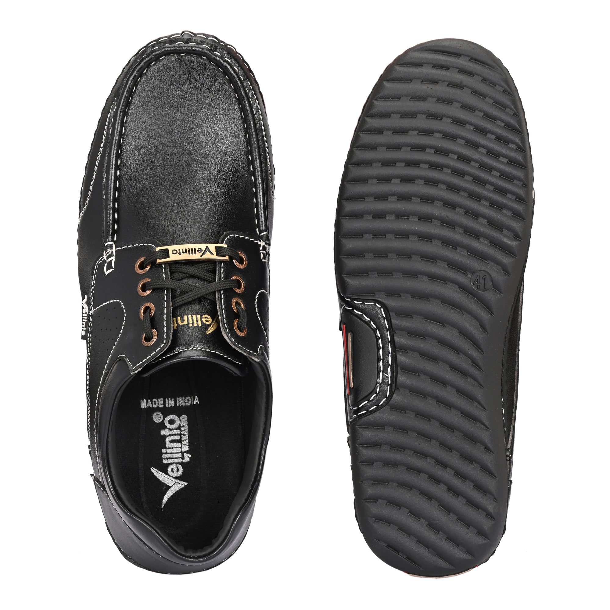 Men’s Sole-Stitched Casual Leather Lace-Up Moccasins Corporate Casuals For Men