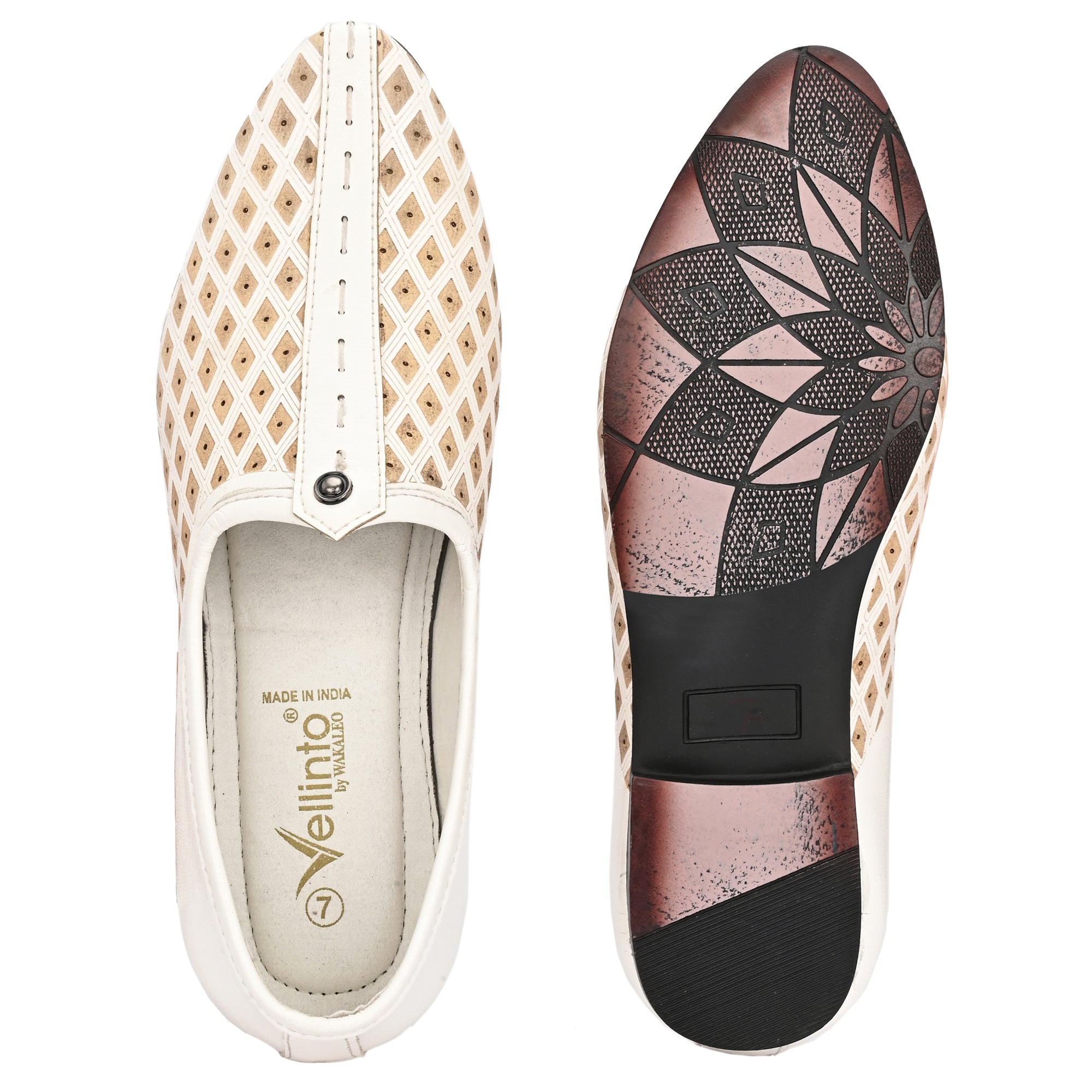 Vellinto MEHER Cool Rajasthani Ethnic Juttis For Men ll Mojaris For Men Party Wear For Men