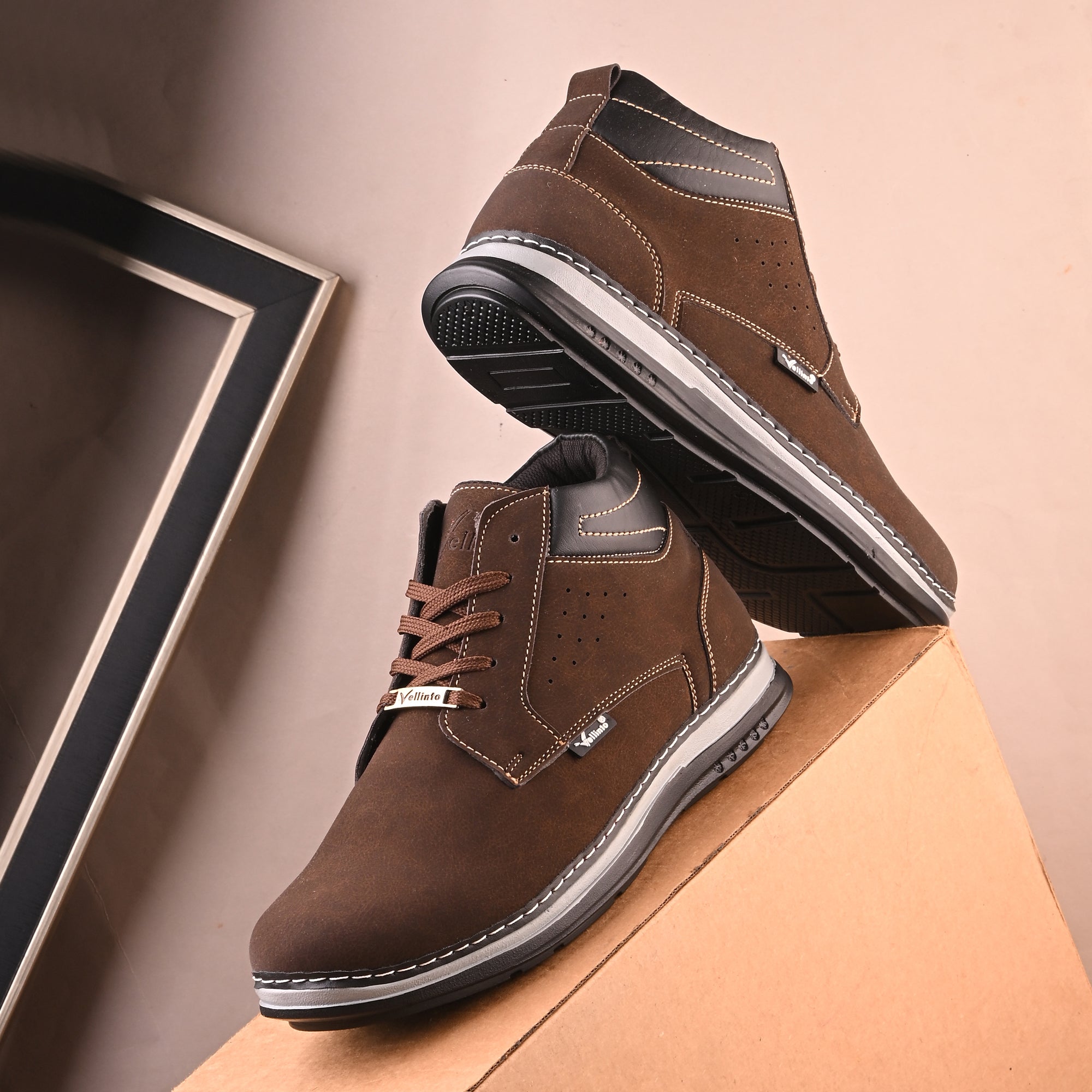 Vellinto PANTRIX Casual Boots For Men ll Synthetic Leather Casuals For Men Boots For Men