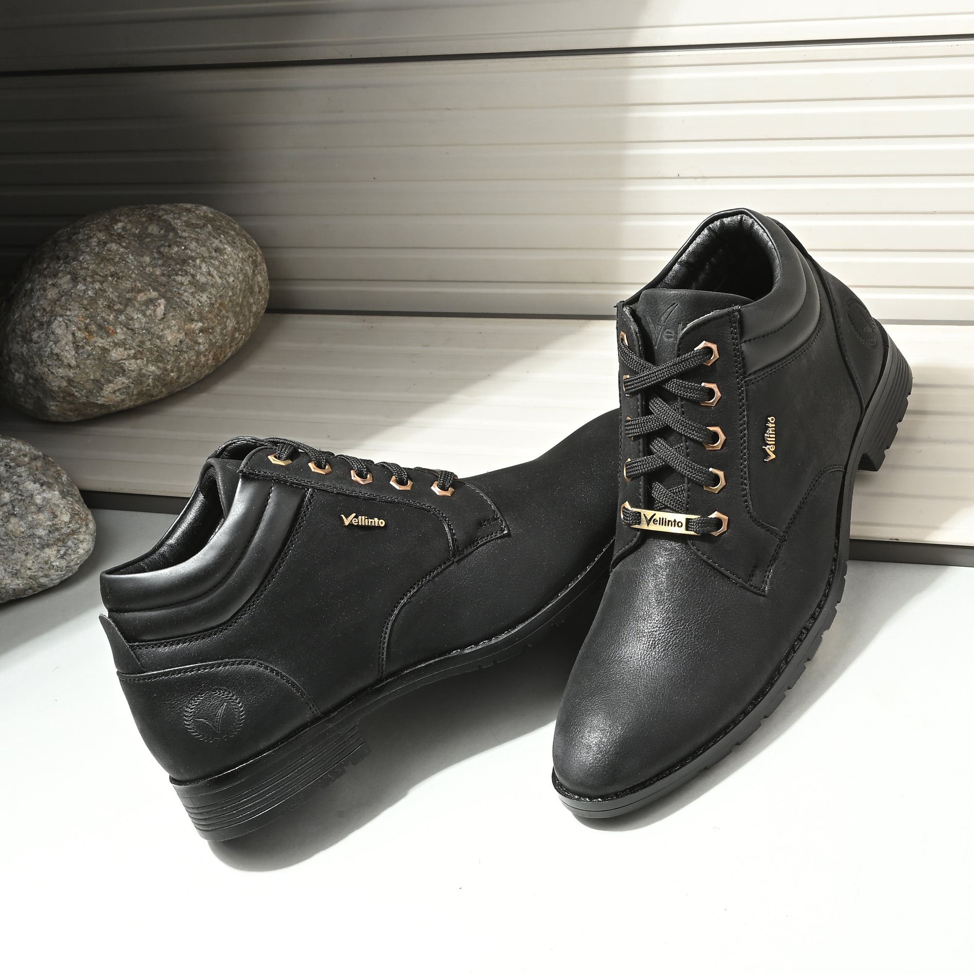 Vellinto STONY Trendy and Stylish Casual Mid-Ankle Synthetic leather Boots Boots For Men