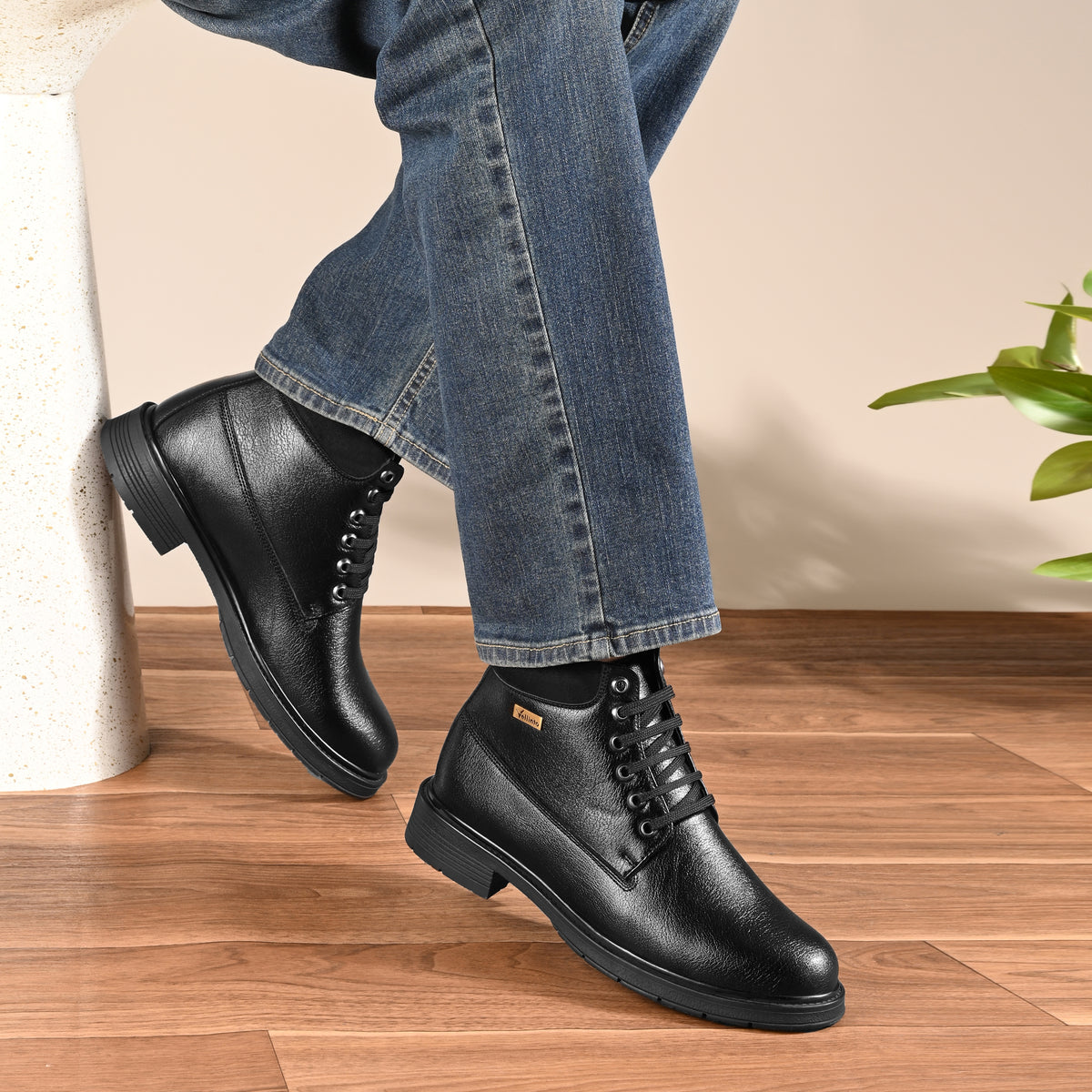 Vellinto Vellinto RUSTIK Casual Boots For Men ll Synthetic Leather Boots Casuals For Men Boots For Men