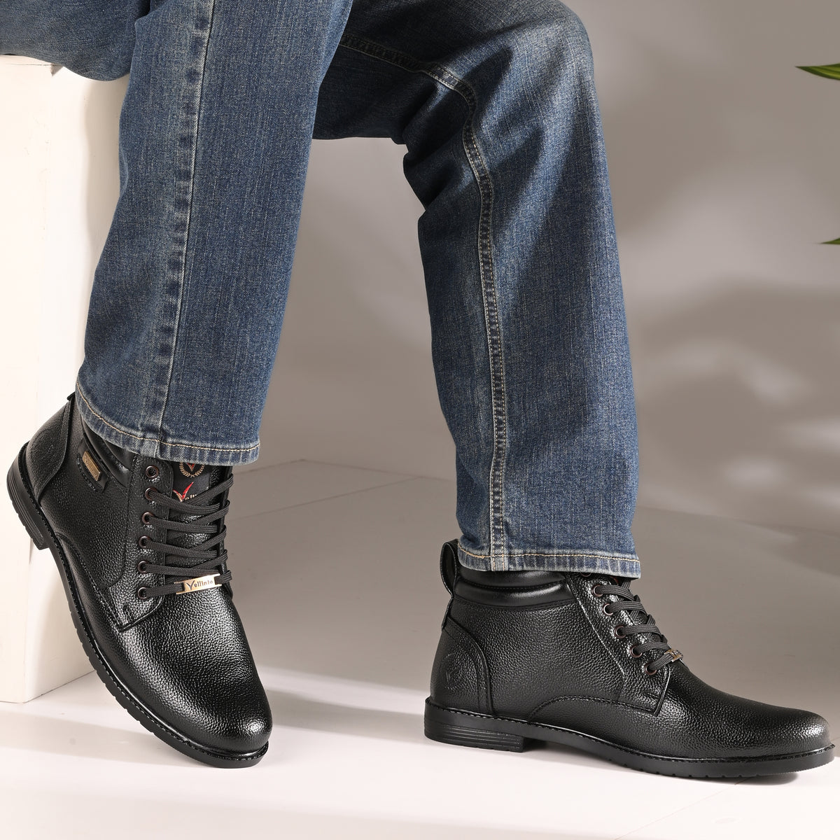 Vellinto CARTER Casual Boots For Men ll Synthetic Leather Boots