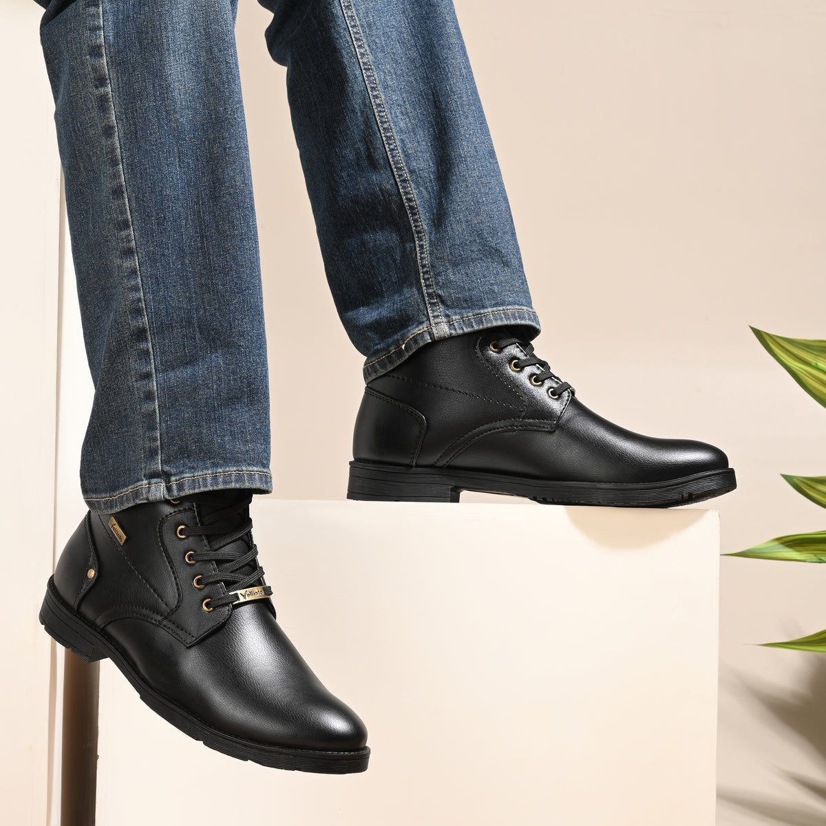 Vellinto FRONTIER Casual Boots For Men ll Synthetic Leather Boots