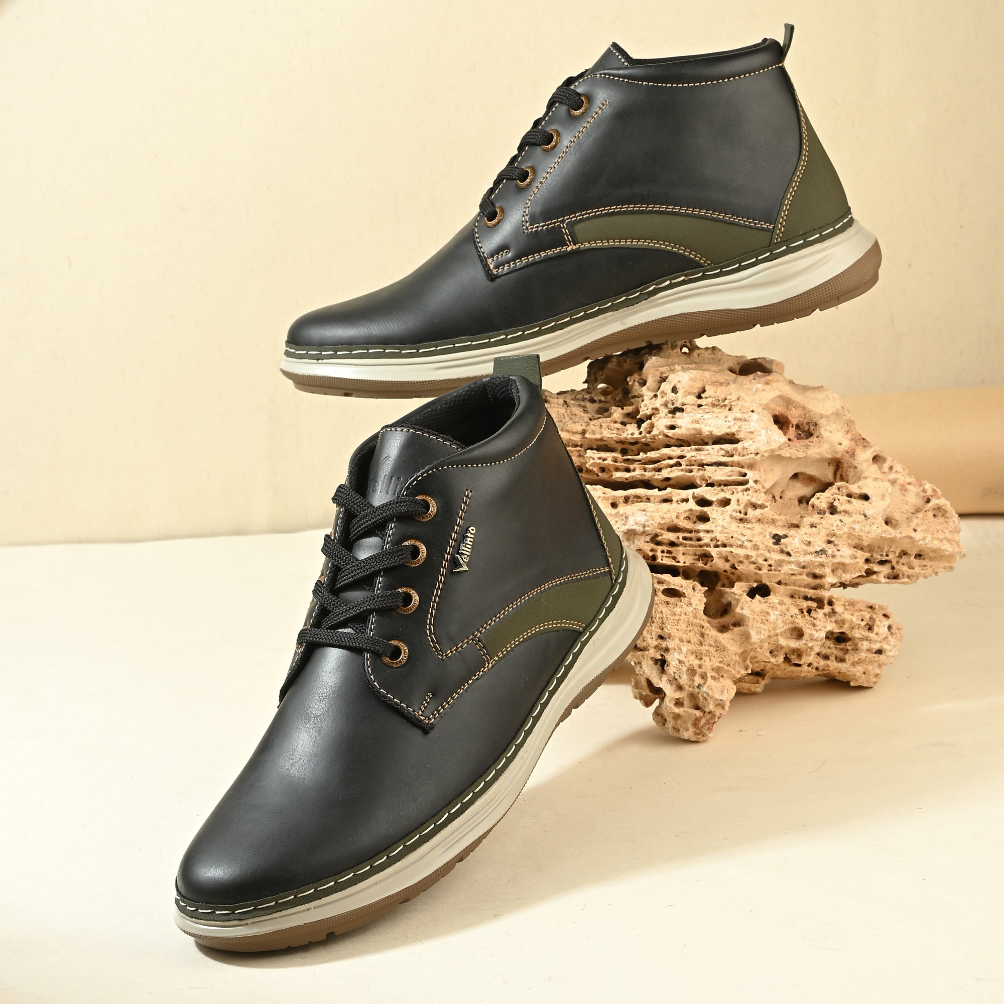 Vellinto Stylish OXHIDE Casual Mid-Ankle Party Boots For Men Boots For Men
