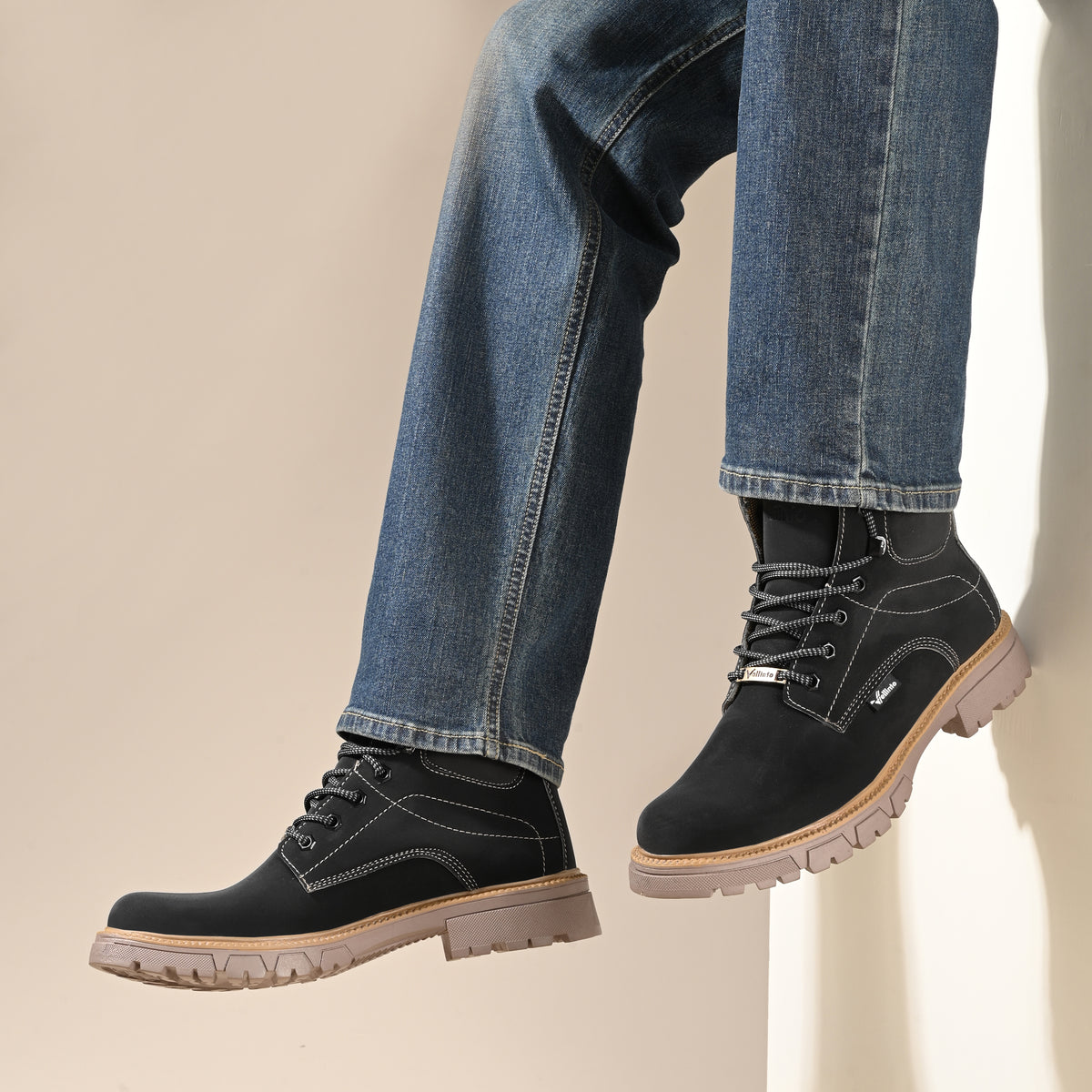 Vellinto OUTLANDER Casual Boots For Men ll Synthetic Leather Boots