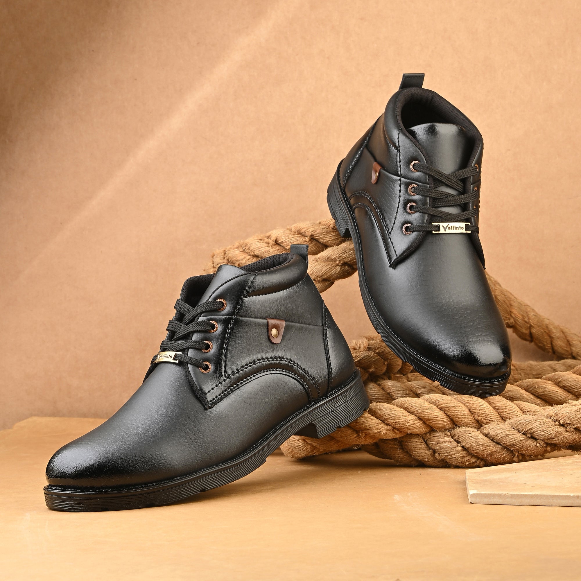 Stylish, Trendy Mid-Ankle Boots ll Daily Use Casual Lace Up Shoe Boots For Men