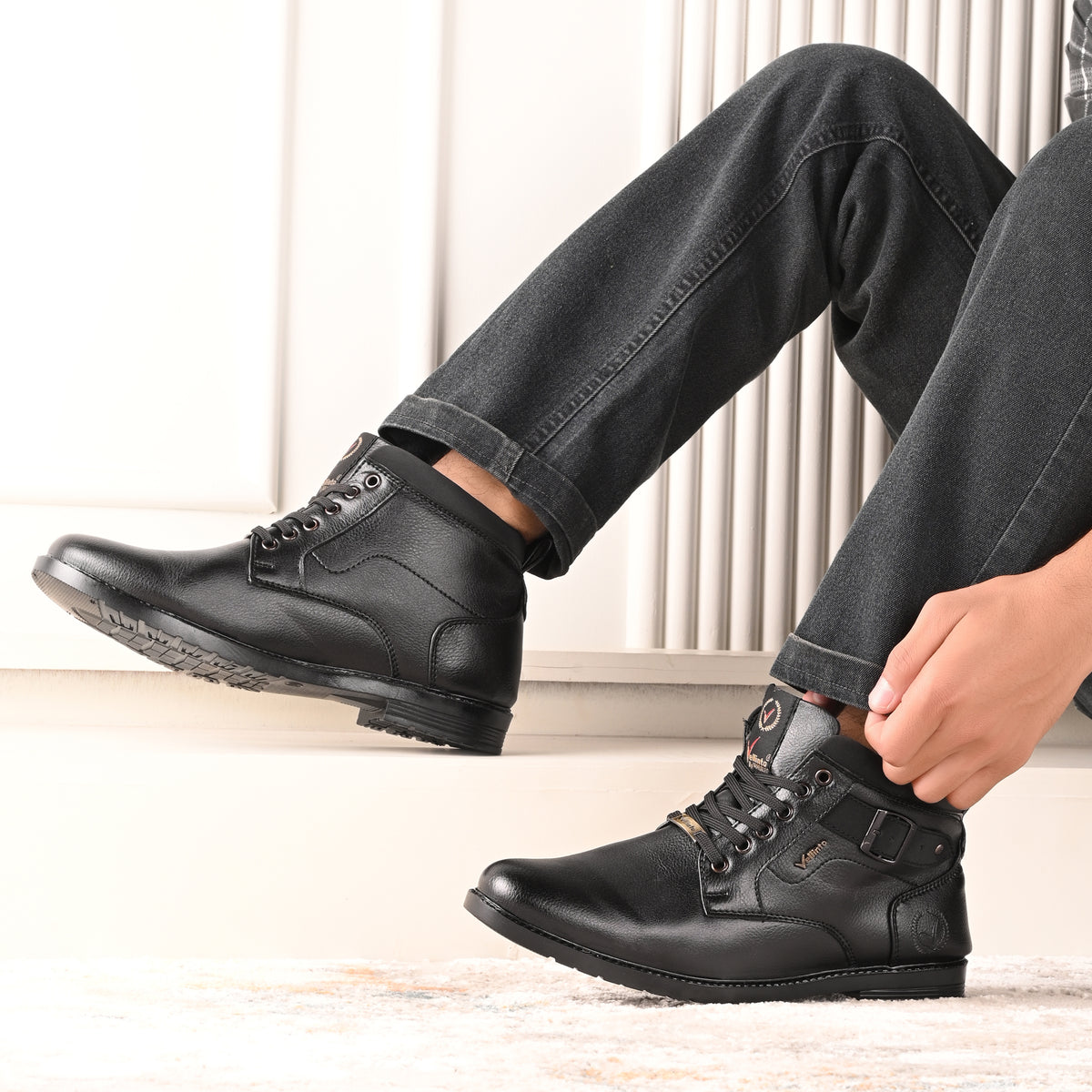 Vellinto Vellinto ALDEN Men's Casual Outdoor Synthetic Leather Boots Boots For Men Casuals For Men
