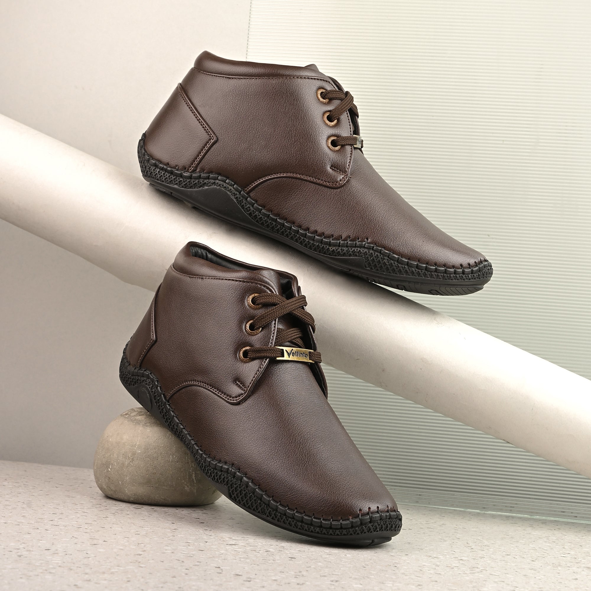 Vellinto FLEXOR Casual Mid-Ankle Synthetic leather Stylish and trendy Boots Boots For Men