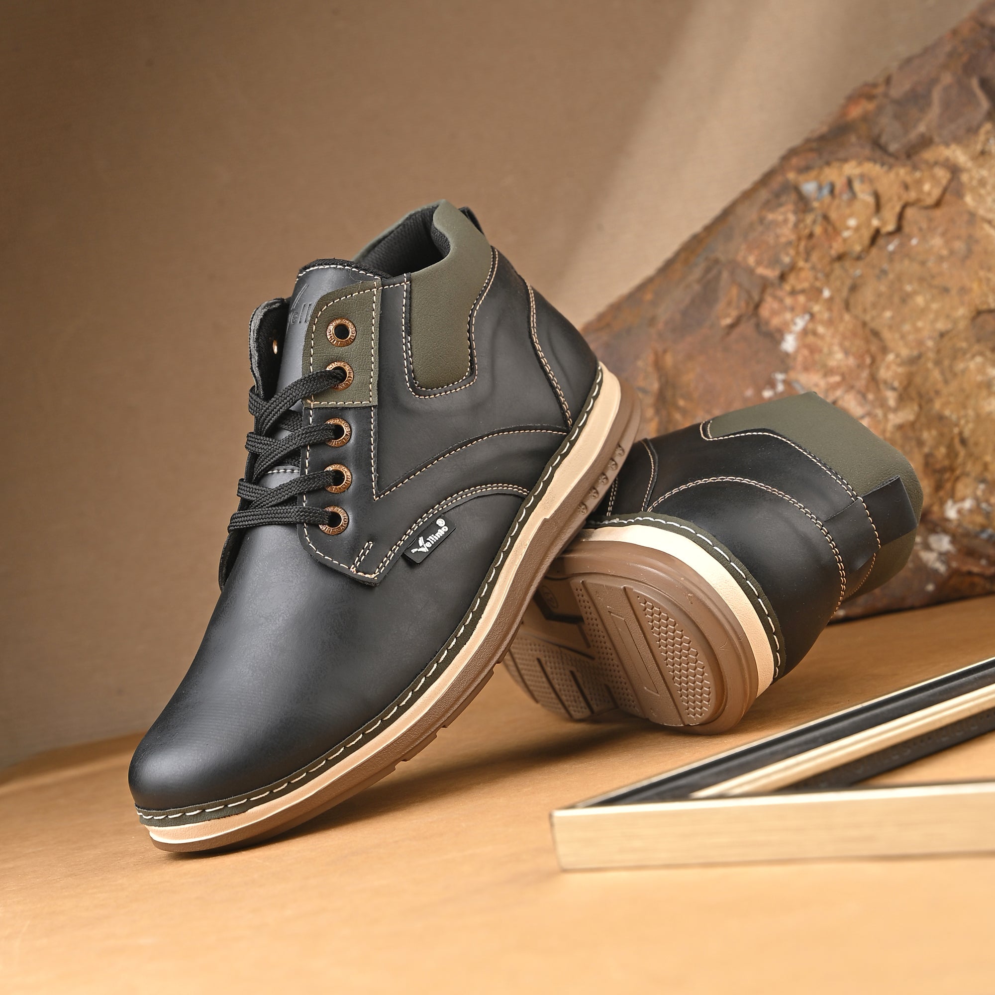 Vellinto Vellinto Stylish and Trendy GRIZZLY Mid-Ankle Boot ll Daily Use Casual Sneakers Boots For Men