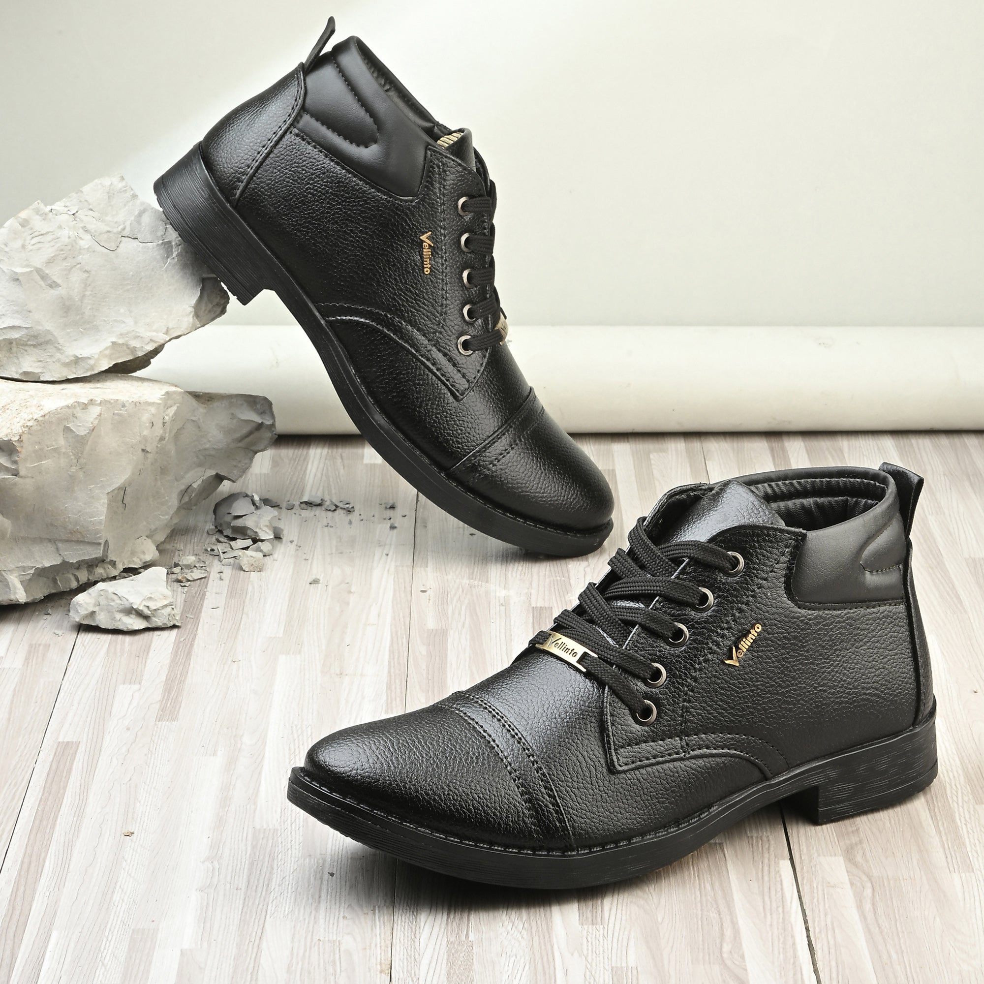 Vellinto Vellinto FLEXOR Casual Mid-Ankle Synthetic leather Stylish and trendy Boots Boots For Men