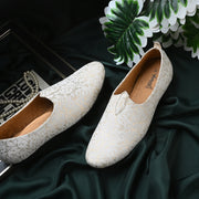 Vellinto NAWAB Party Wear Royal Look Mojaris Juttis Slip On For Men Espadrilles For Men