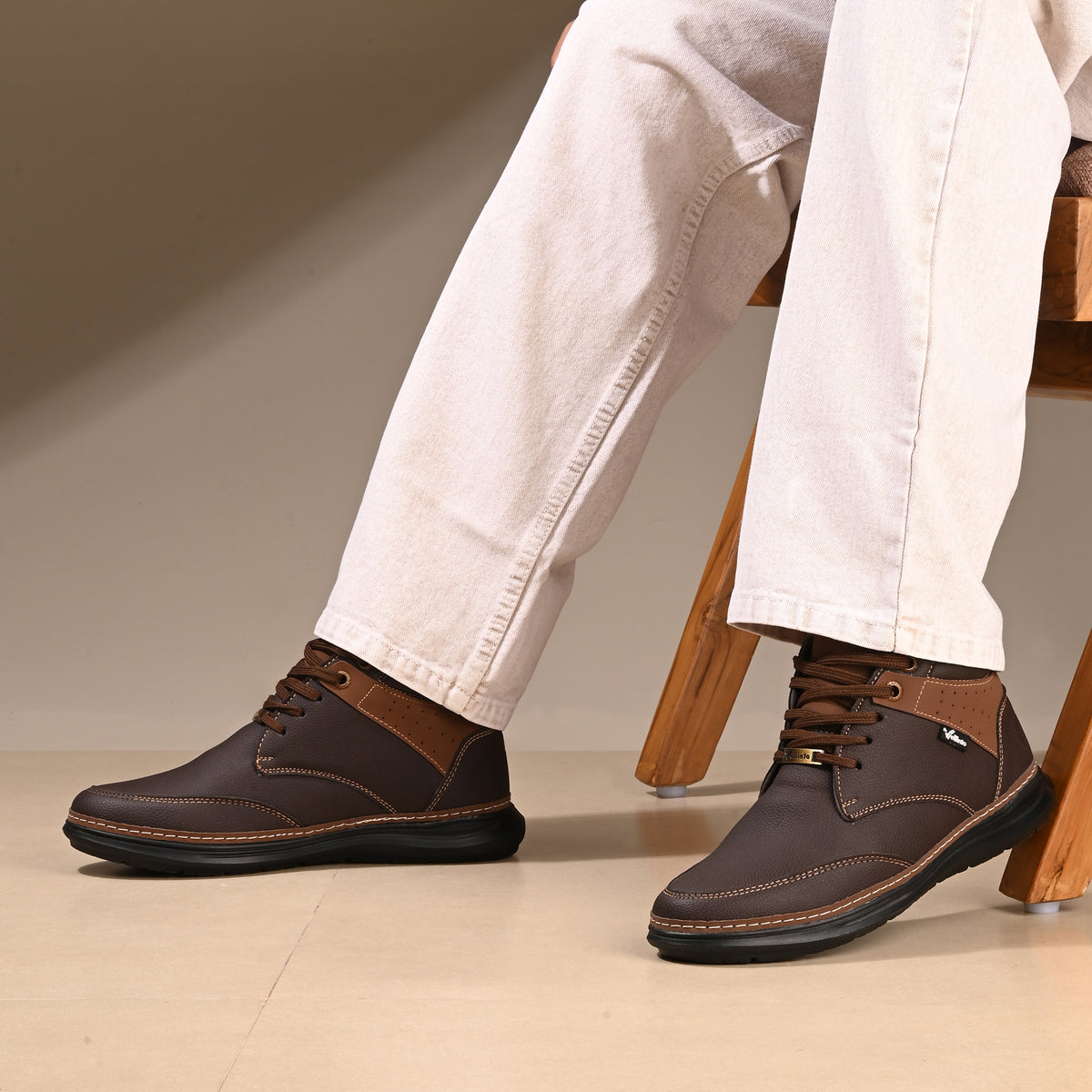 Vellinto PINNACLE Casual Boots For Men ll Stylish Semi Formal Shoes High Tops For Men