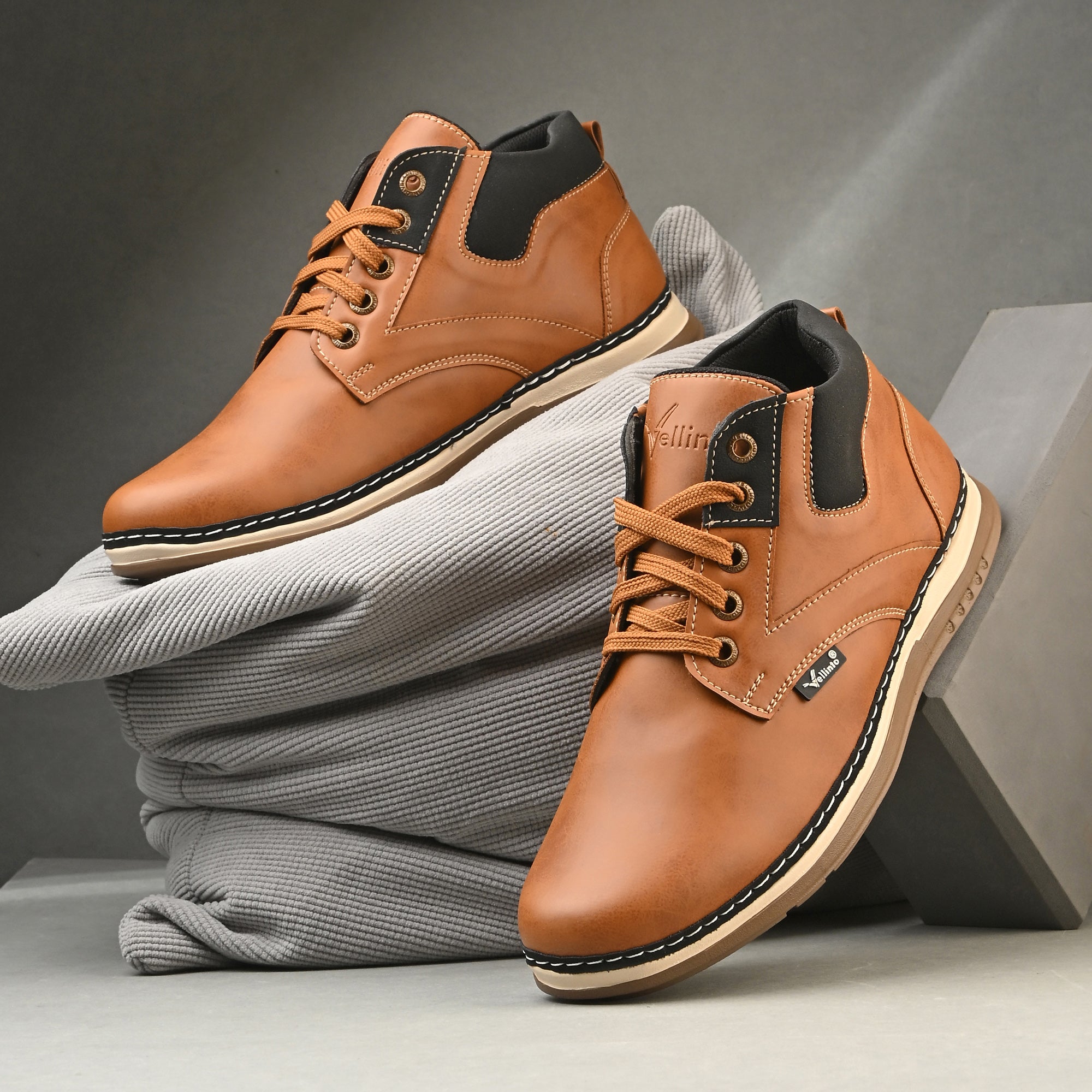 Vellinto Vellinto Stylish and Trendy GRIZZLY Mid-Ankle Boot ll Daily Use Casual Sneakers Boots For Men