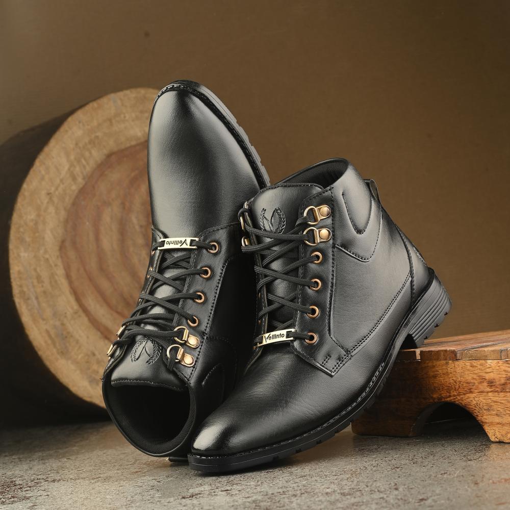 Vellinto BRET Casual Mid-Ankle Synthetic leather Boots For Men