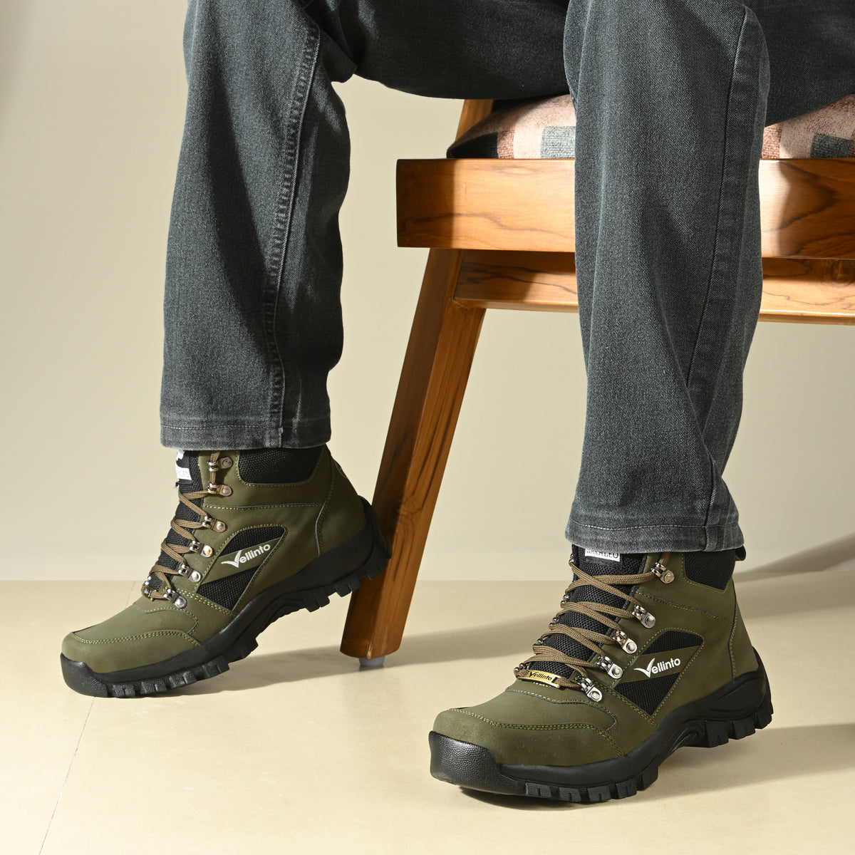 Vellinto MONT BLANC Trekking Outdoor Boots For Men ll Casual Miliatry Boots For Men