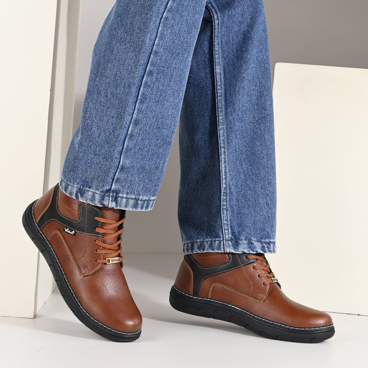 Vellinto Vellinto VEGA Casual Derby Boots For Men ll Stylish Semi Formal Boots For Men Casuals For Men