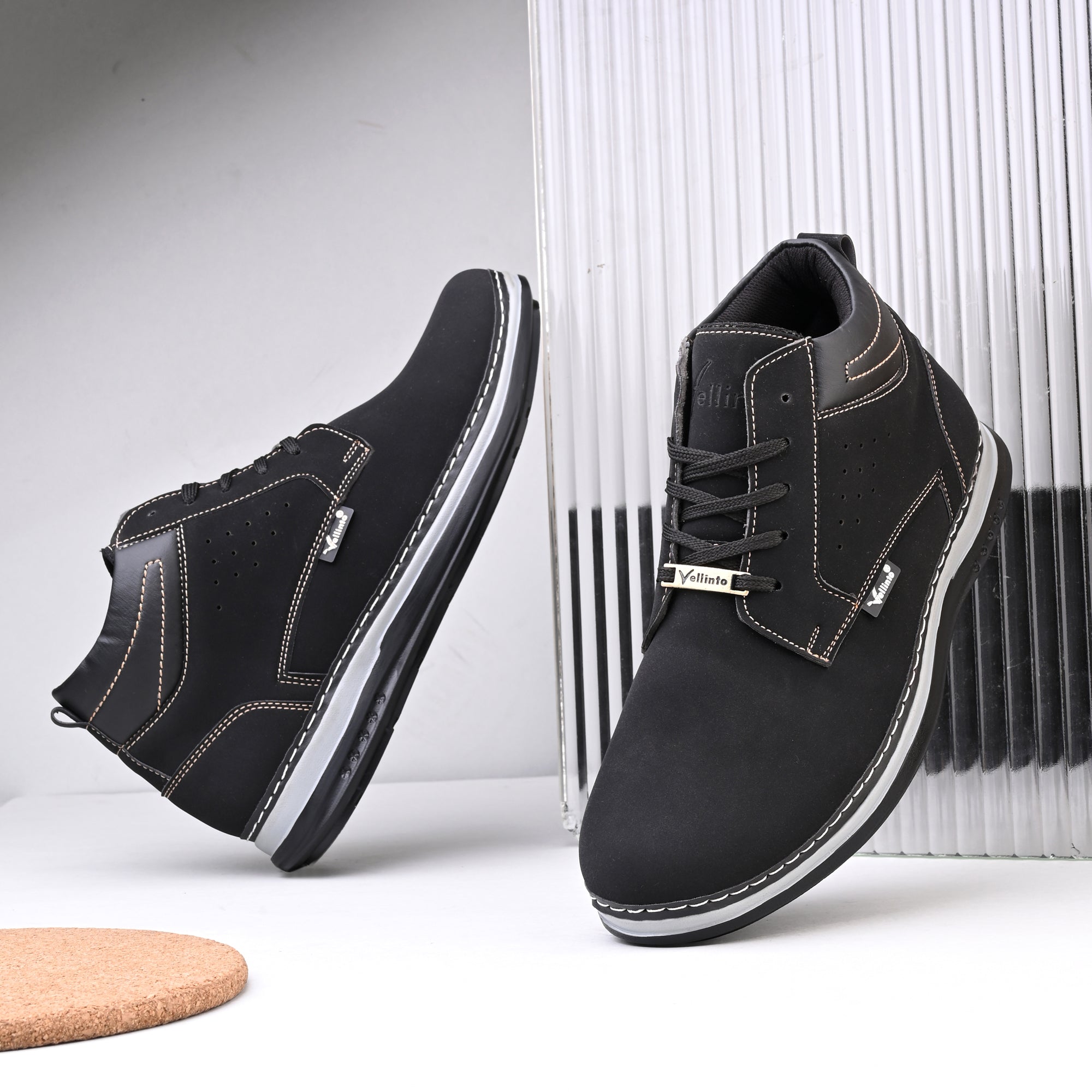 Vellinto PANTRIX Casual Boots For Men ll Synthetic Leather Casuals For Men Boots For Men