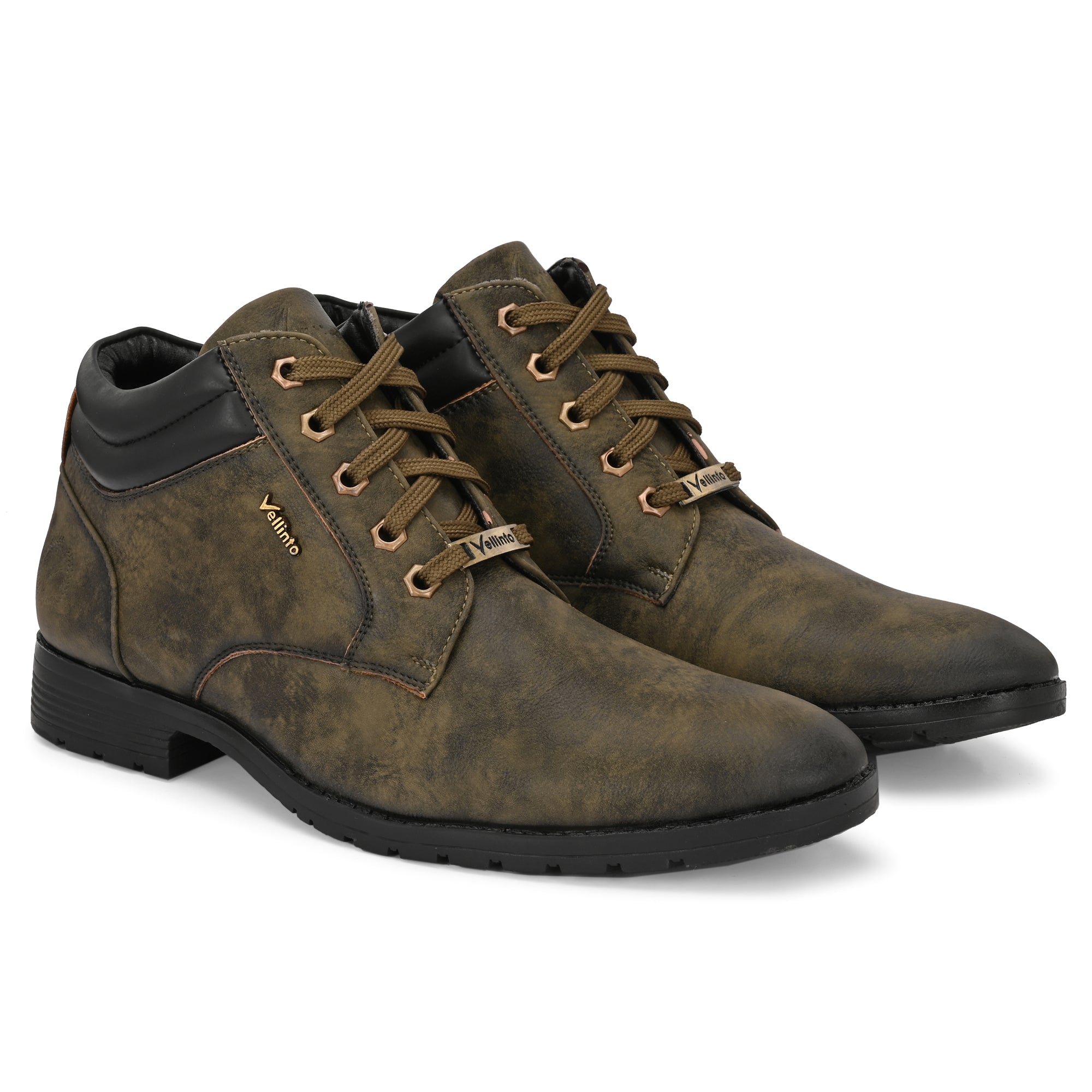 Vellinto STONY Trendy and Stylish Casual Mid-Ankle Synthetic leather Boots Boots For Men