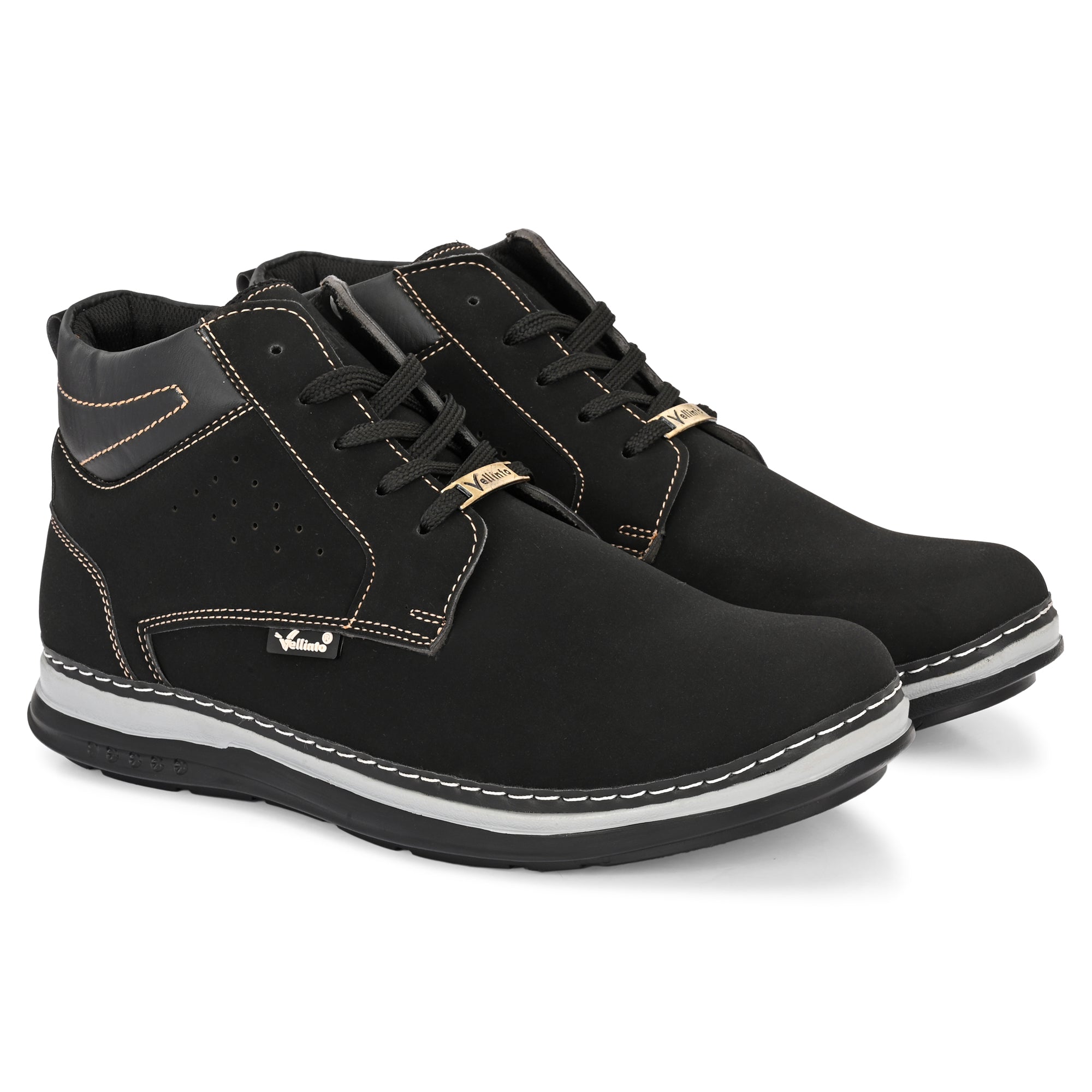 Vellinto PANTRIX Casual Boots For Men ll Synthetic Leather Casuals For Men Boots For Men