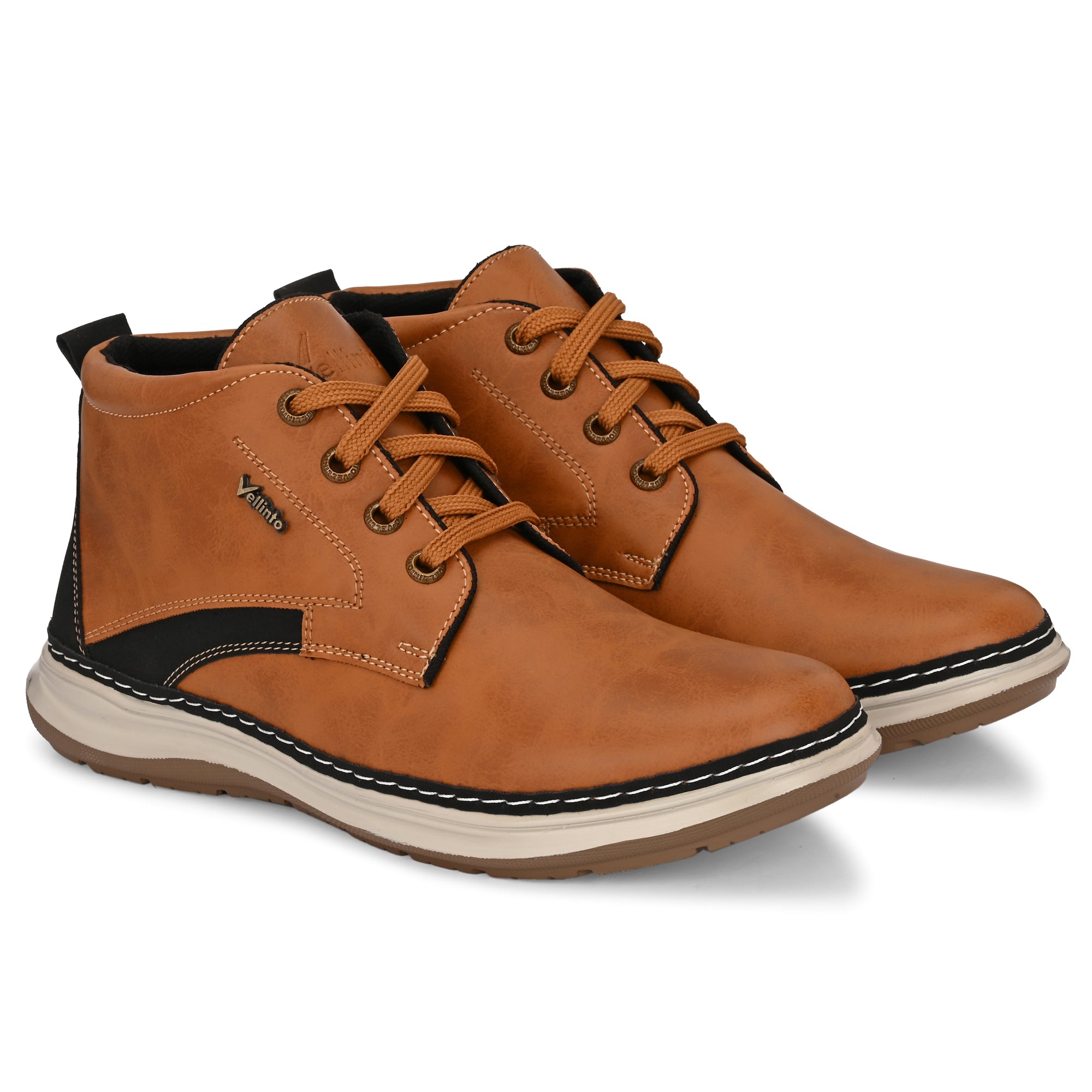 Vellinto Stylish OXHIDE Casual Mid-Ankle Party Boots For Men Boots For Men