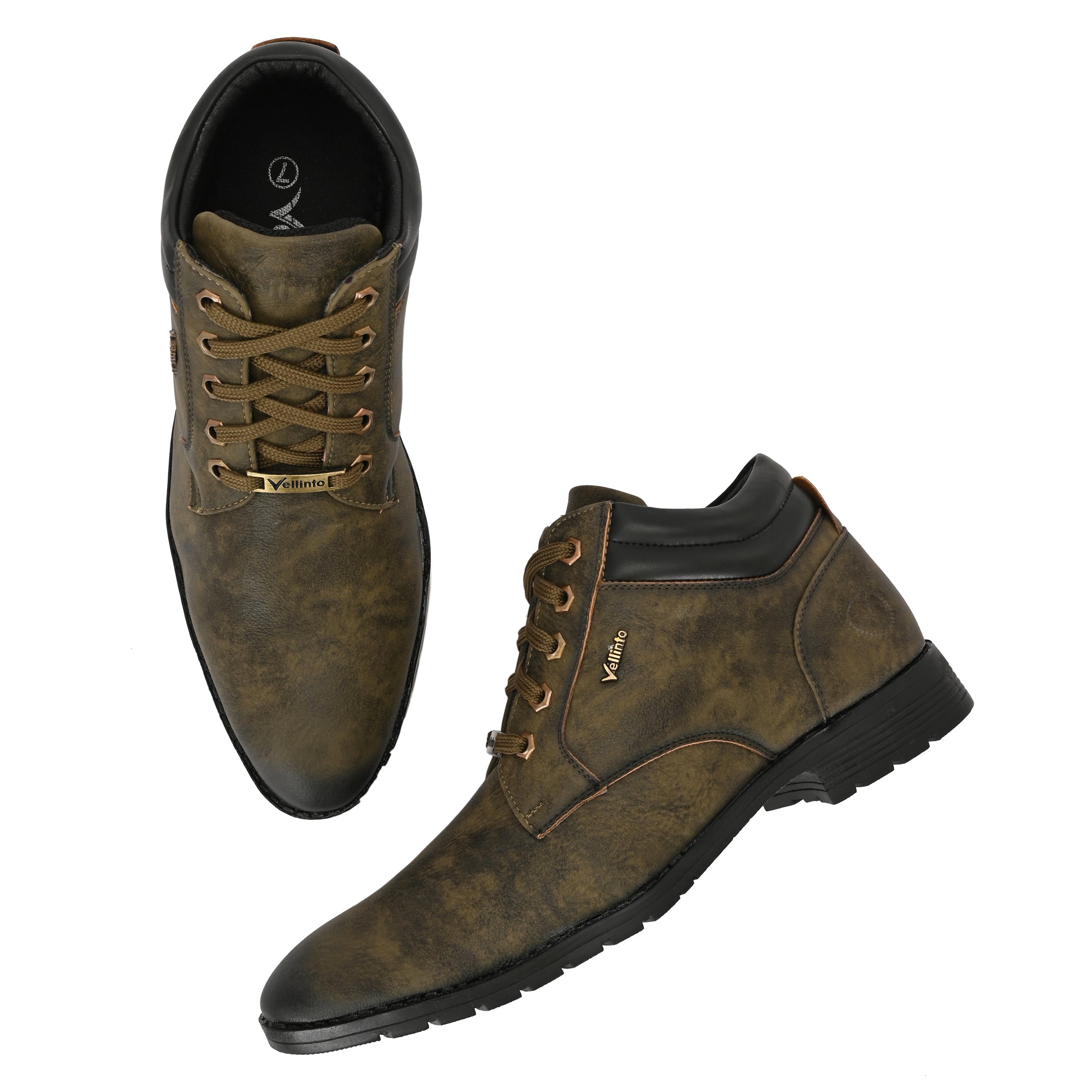 Vellinto STONY Trendy and Stylish Casual Mid-Ankle Synthetic leather Boots Boots For Men