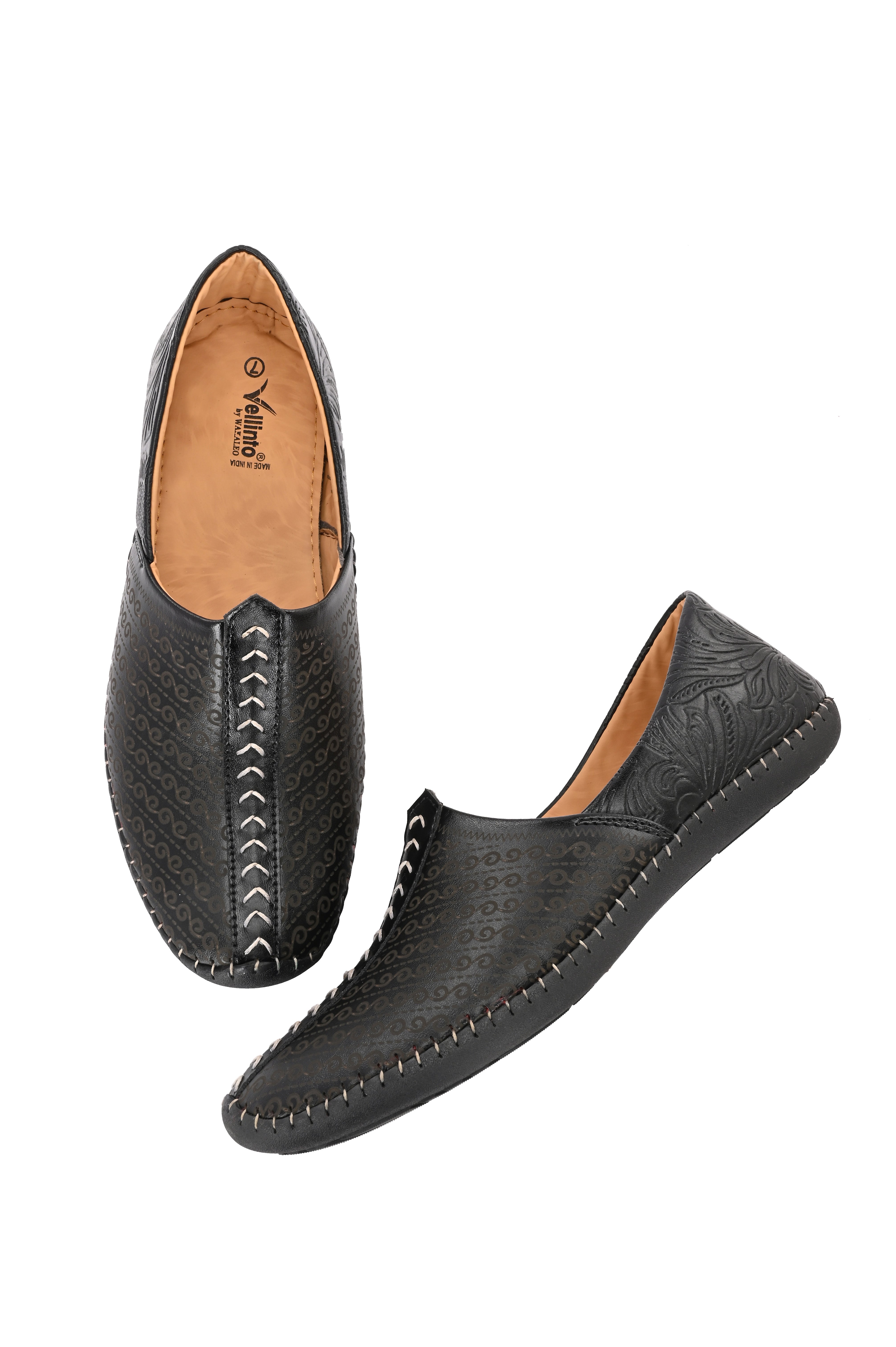 Vellinto SUTRA Cool Rjasthani Ethnic Juttis For Men ll Party Wear Mojaris