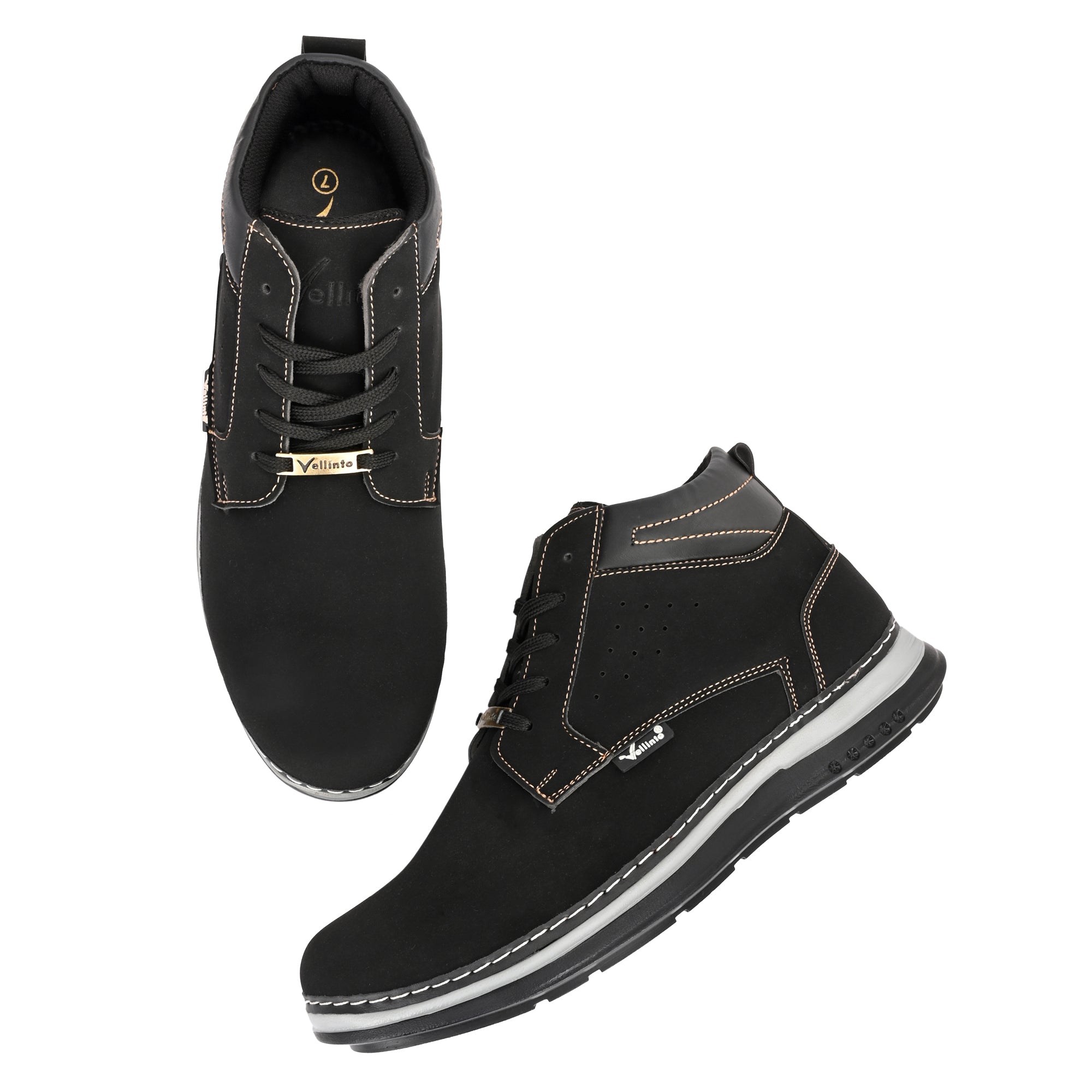 Vellinto PANTRIX Casual Boots For Men ll Synthetic Leather Casuals For Men Boots For Men