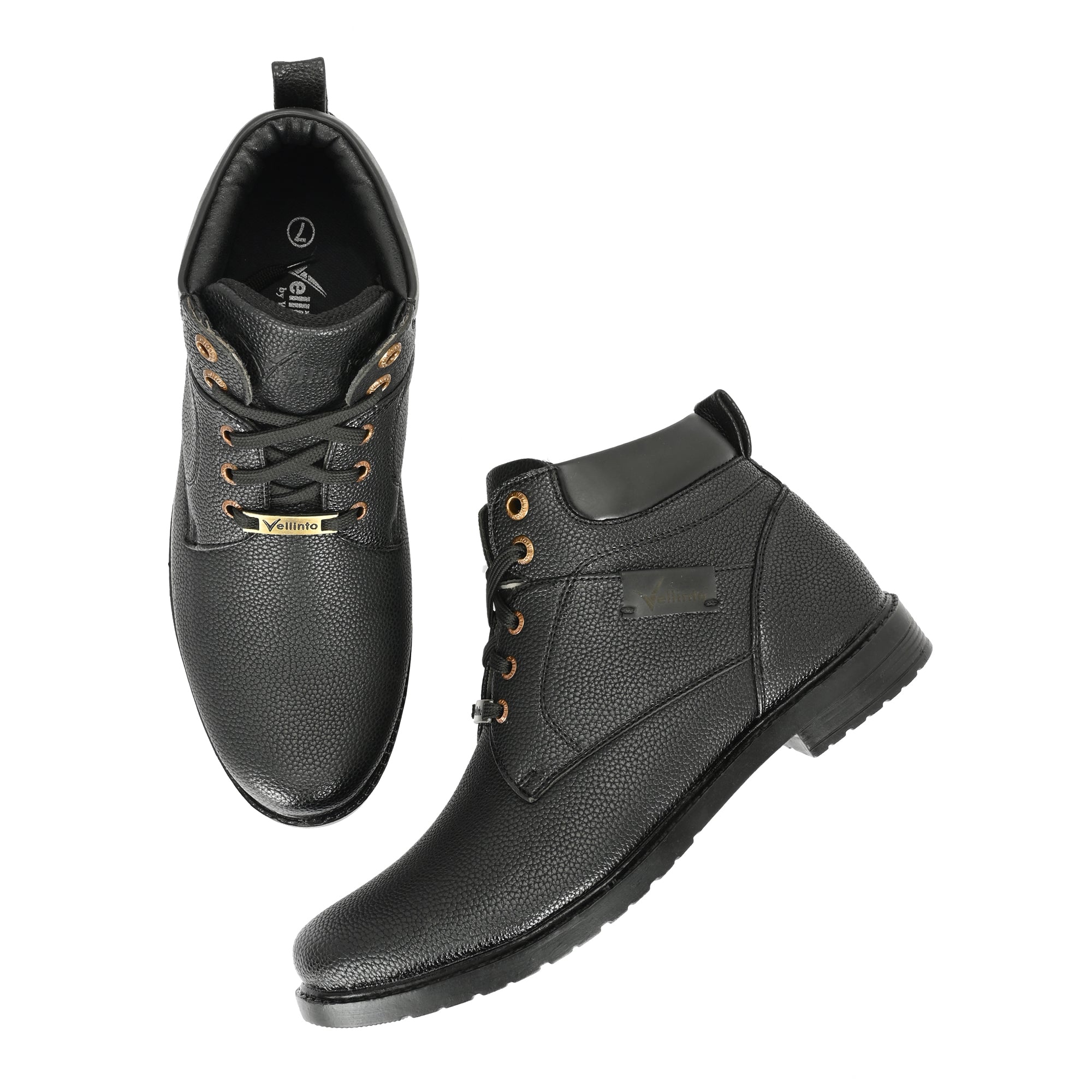 Vellinto BRONZO Casual Boots For Men ll Synthetic Leather Boots Casuals For Men Boots For Men