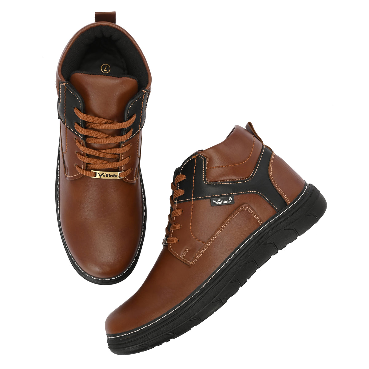 Vellinto Vellinto VEGA Casual Derby Boots For Men ll Stylish Semi Formal Boots For Men Casuals For Men