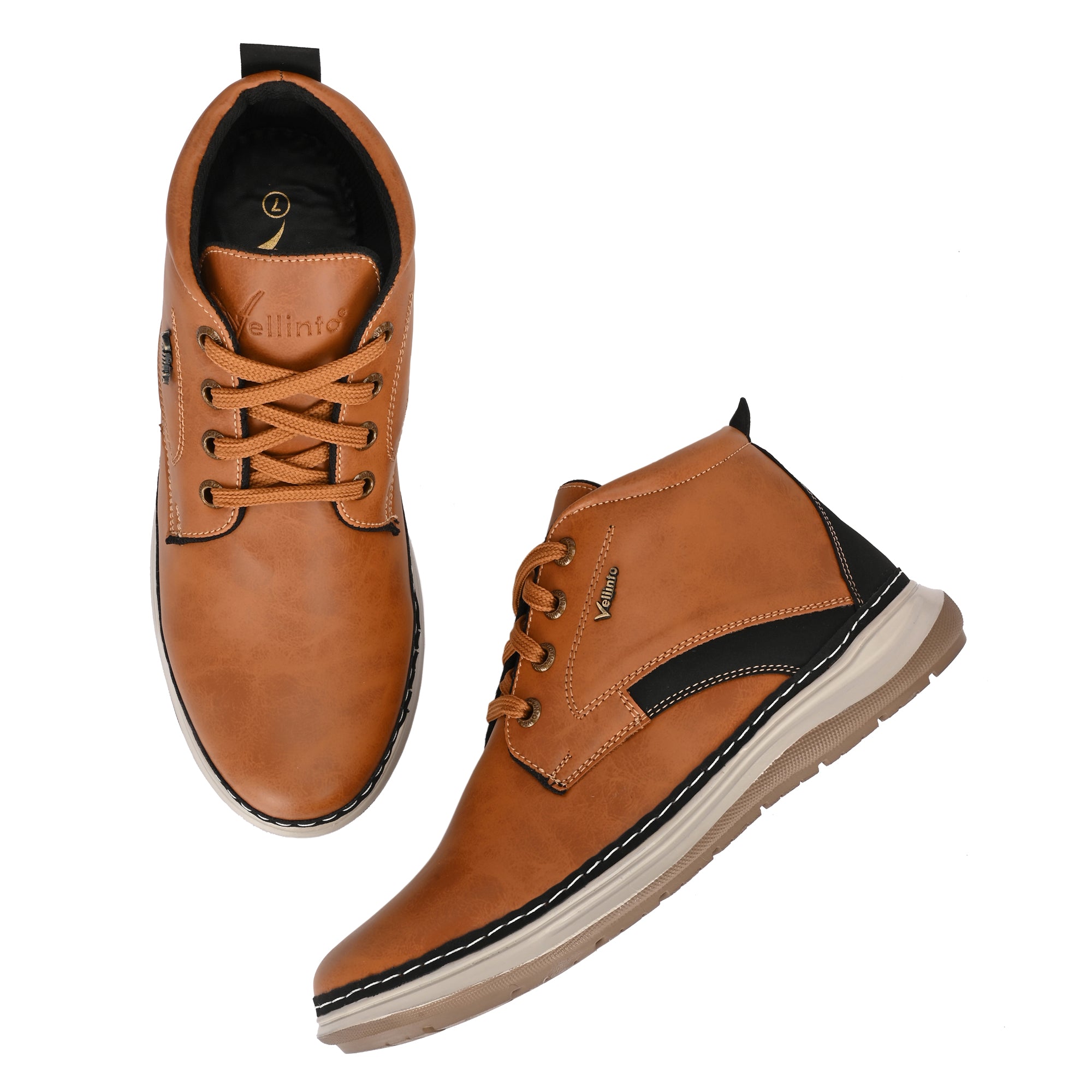Vellinto Stylish OXHIDE Casual Mid-Ankle Party Boots For Men Boots For Men
