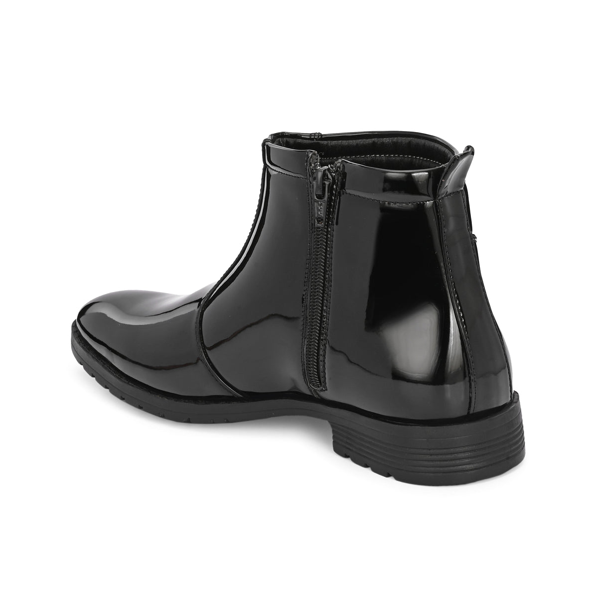 Vellinto Royal Look Zipped Boots For Men ll Synthetic Leather Casual Boots For Men