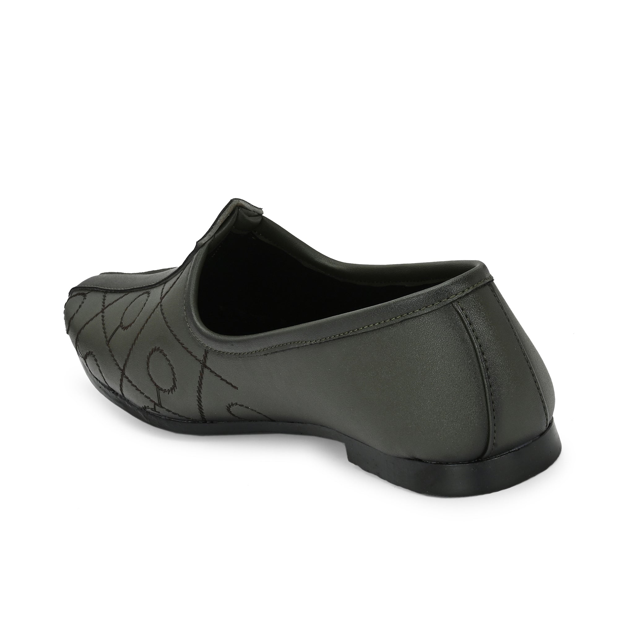 Vellinto BANAJARA Men’s Ethnic Slip-On Mojari | Traditional PU Leather Footwear Party Wear For Men