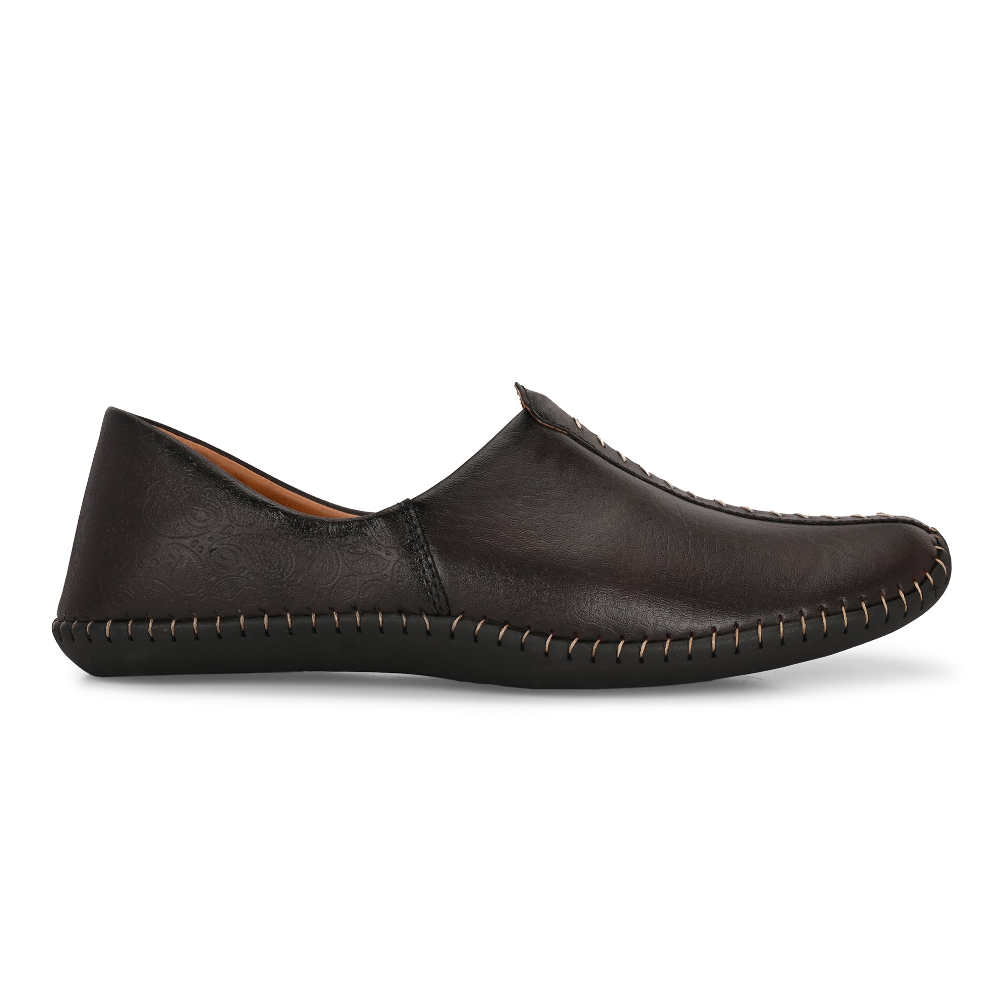 Vellinto ARTIZAN Cool Rajasthani Stitched Design Jutis Mojaris Nagra For Men Casuals For Men