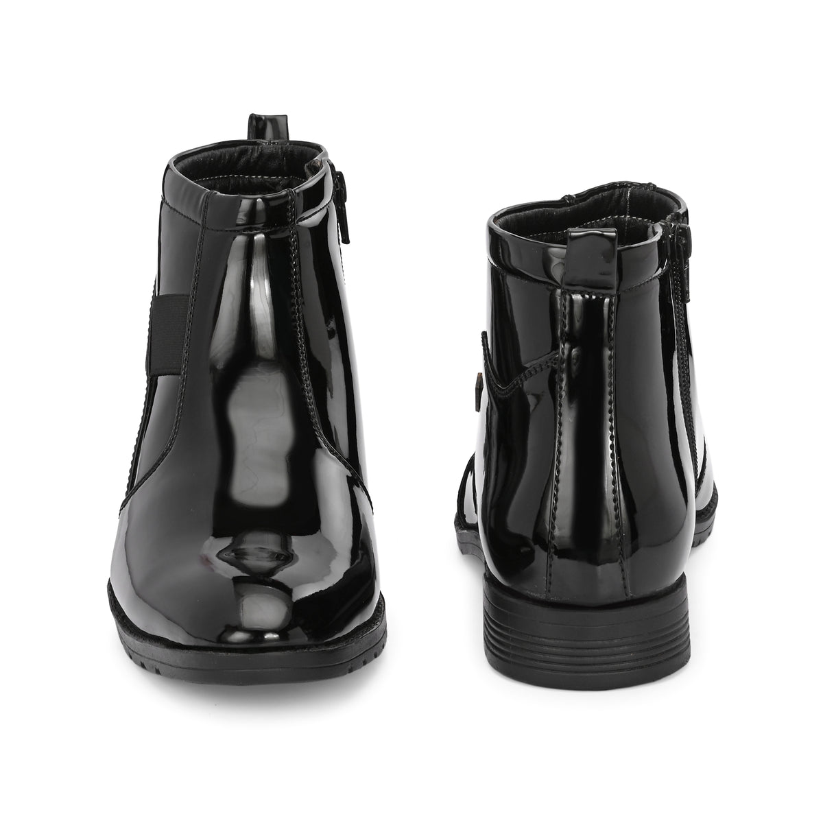 Vellinto Royal Look Zipped Boots For Men ll Synthetic Leather Casual Boots For Men