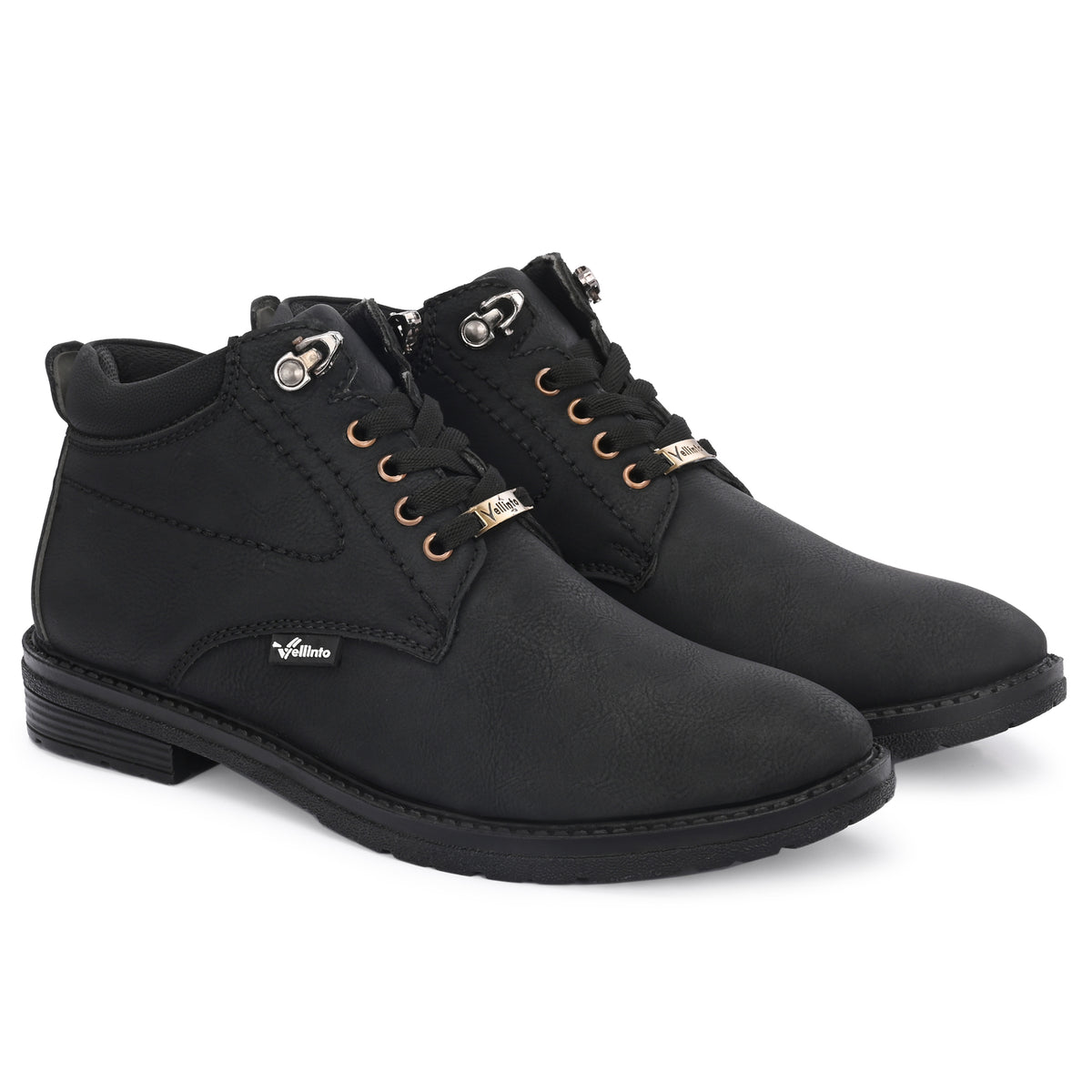 Vellinto EXECUTIVE Casual Boots For Men ll Synthetic Leather Mid-Ankle Boots Boots For Men