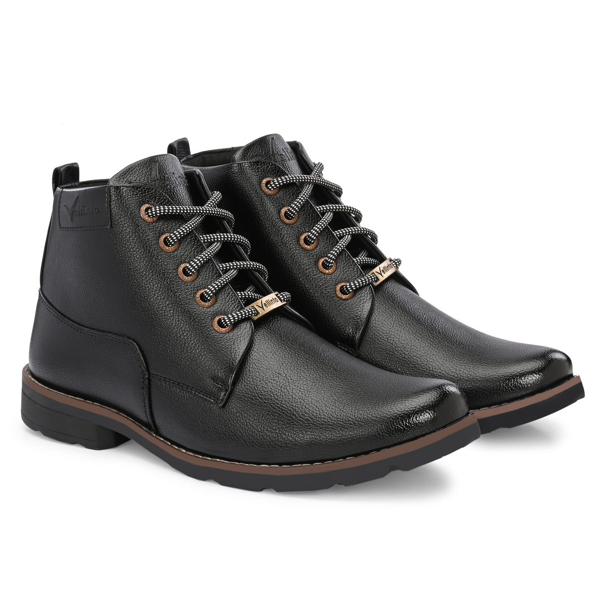 Vellinto ASPHALT Casual Boots For Men ll Synthetic Leather Boots Casuals For Men Boots For Men
