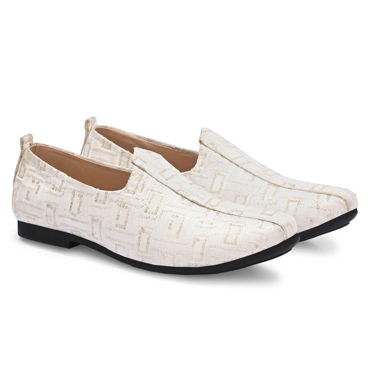 Vellinto Vellinto PATIALA Party Wear Royal Look Mojaris Juttis Slip On For Men Espadrilles For Men